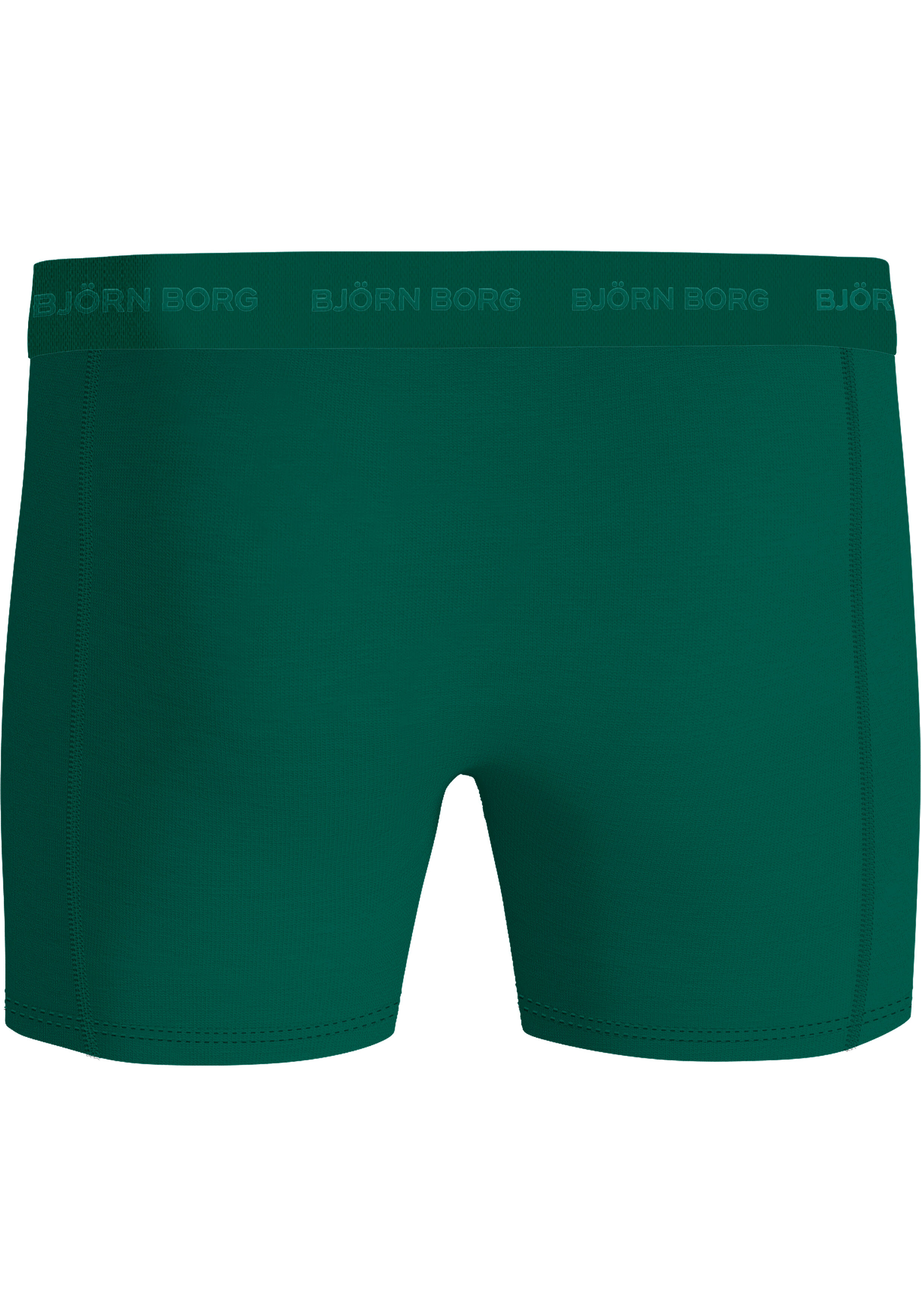 Bjorn Borg Cotton Stretch boxers, heren boxers normale lengte (3-pack), zwart, print, groen