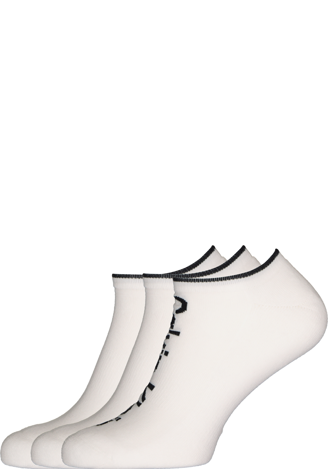 01-8720245219587_ck_sokken_3p_HR Calvin Klein herensokken Grant (3-pack), onzichtbare lage sportsokken, wit
