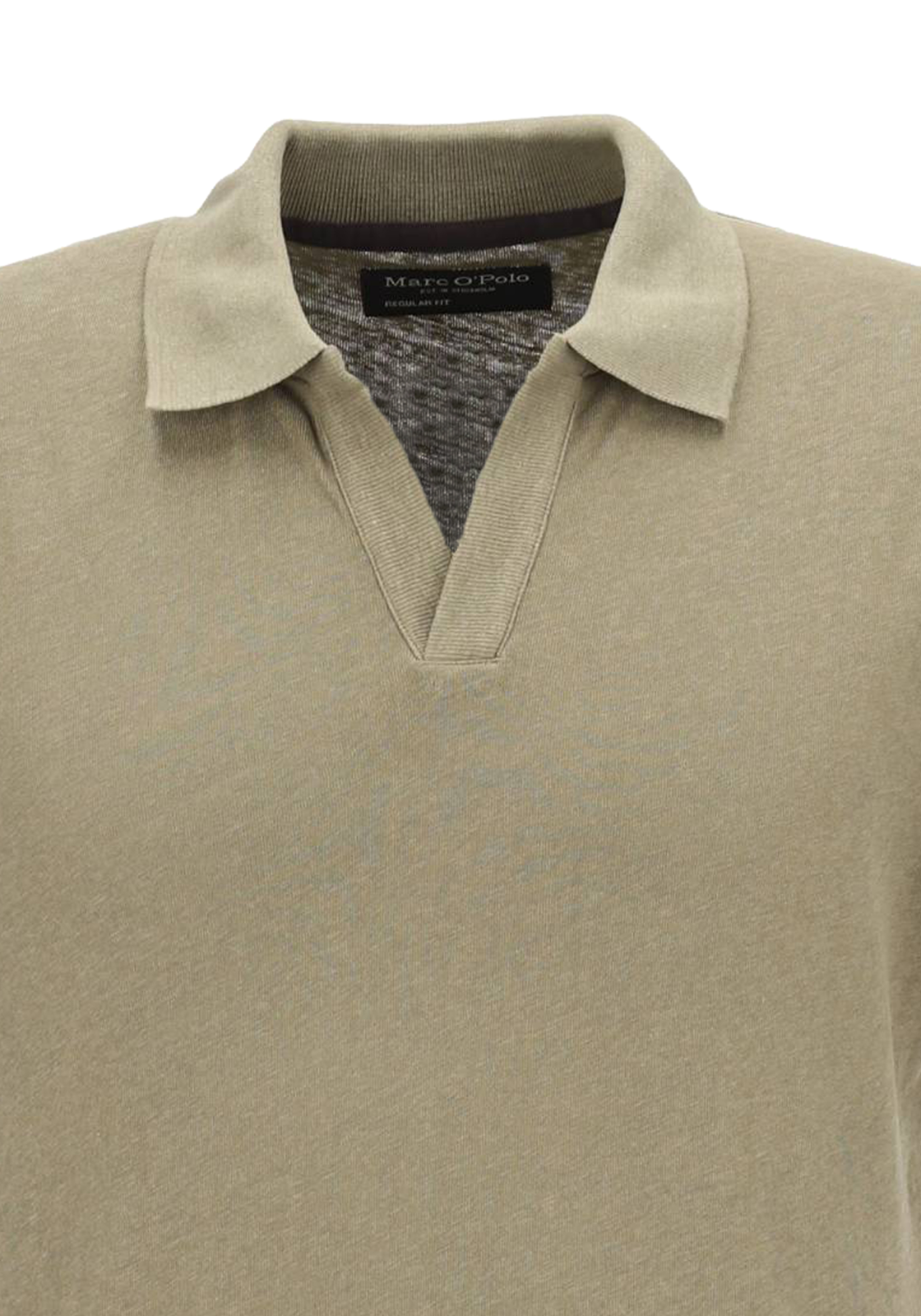 Marc O'Polo regular fit polo, heren poloshirt korte mouw, olijfgroen Marc O'Polo regular fit polo, heren poloshirt korte mouw, olijfgroen