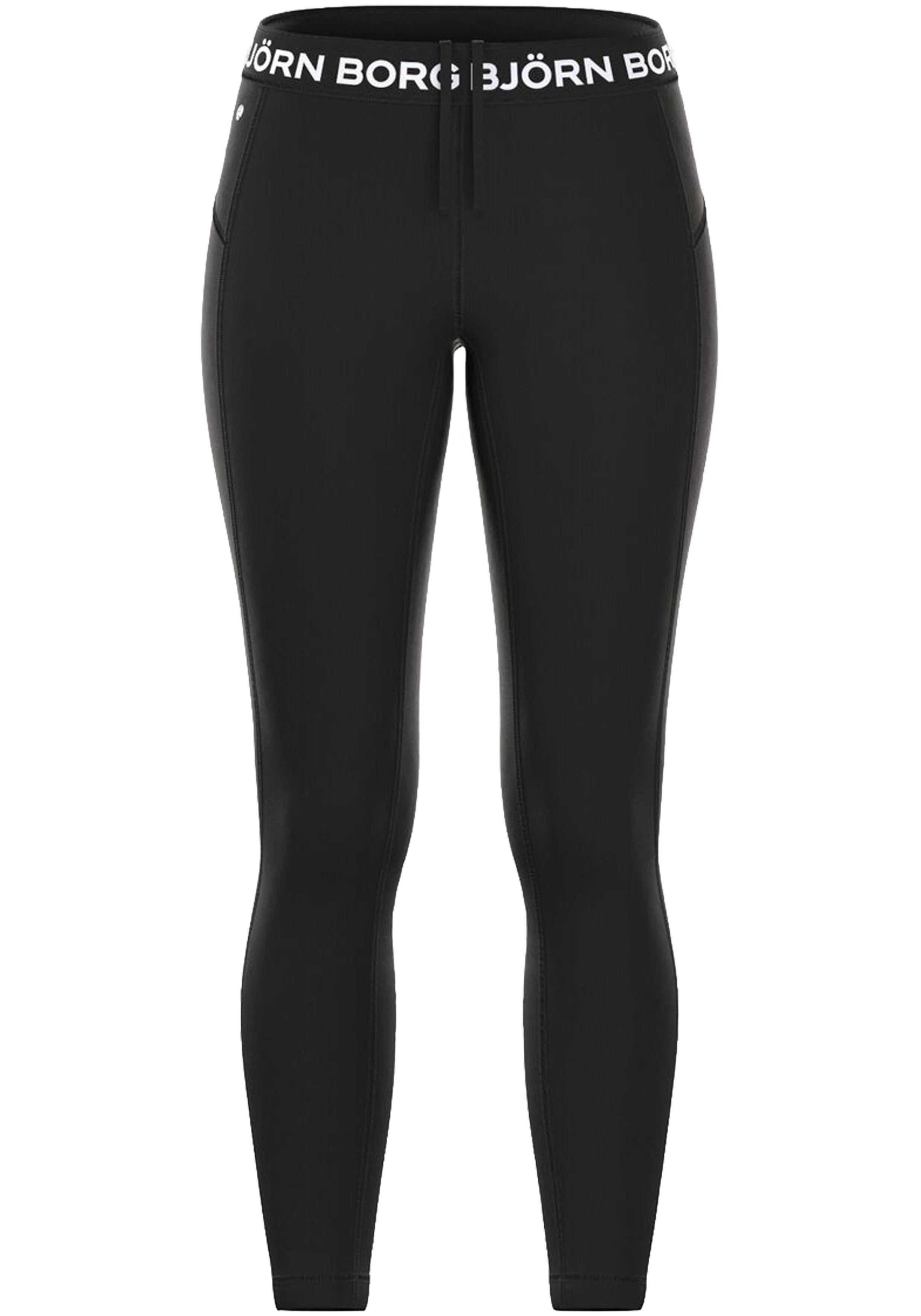 Bjorn Borg dames Essential Active Tights, dames sportlegging, zwart