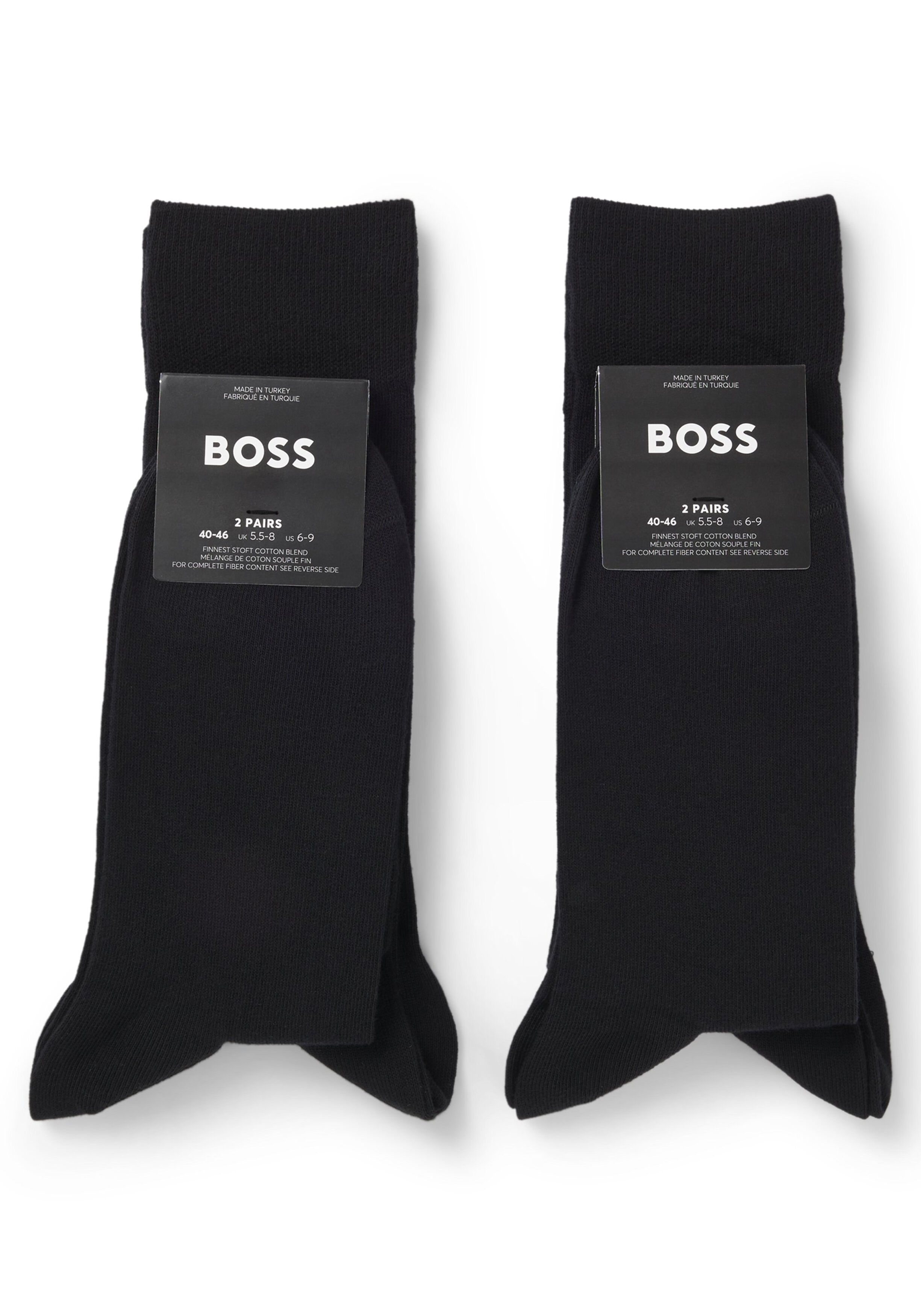 BOSS cadeauset herensokken (4-pack), zwart met verschillende dessins