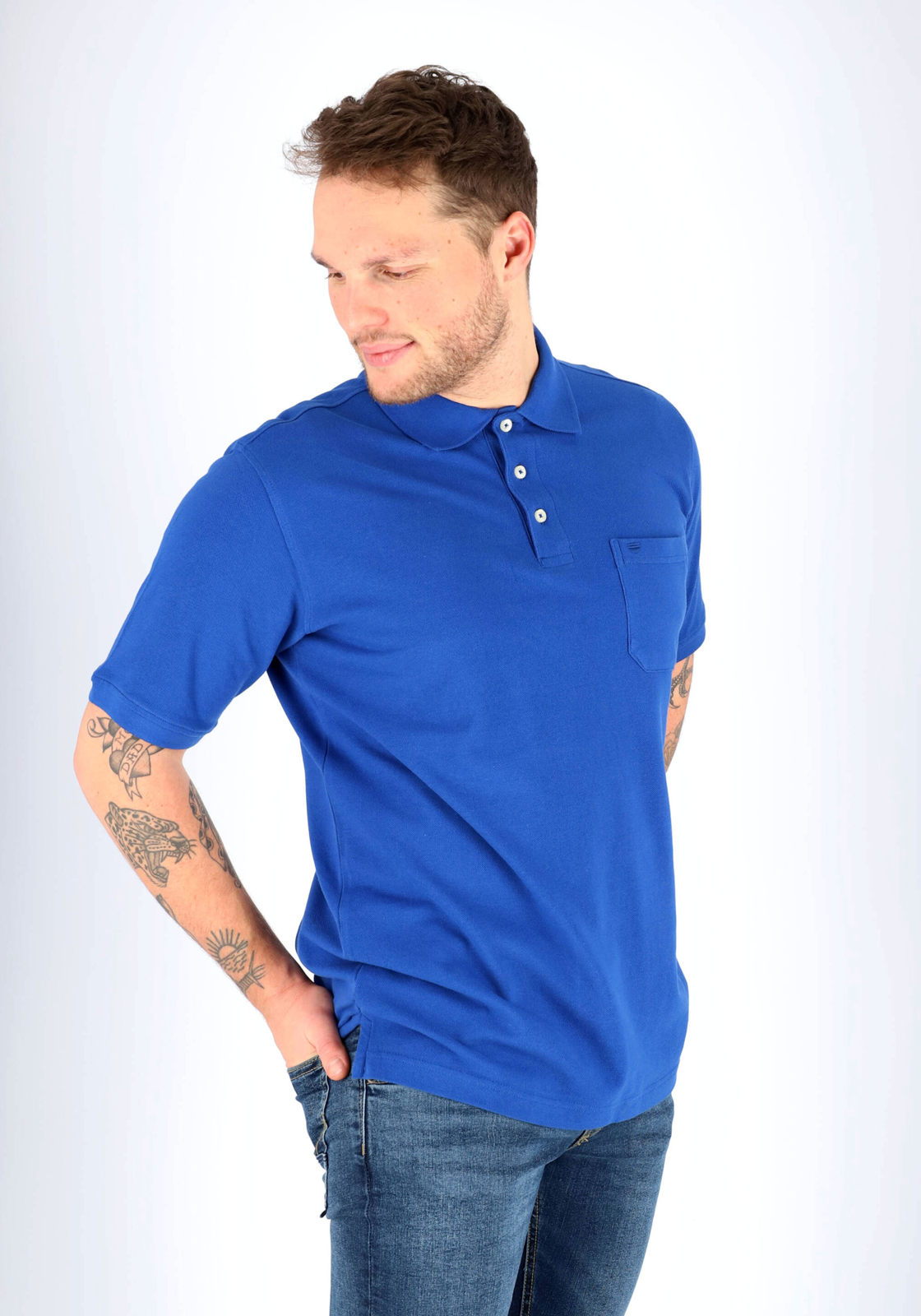 3-4049807207089-social-Shoot-Bram-G-tot-en-met-februari-2028-861181-basis_900-12_HR Redmond regular fit poloshirt, kobalt blauw