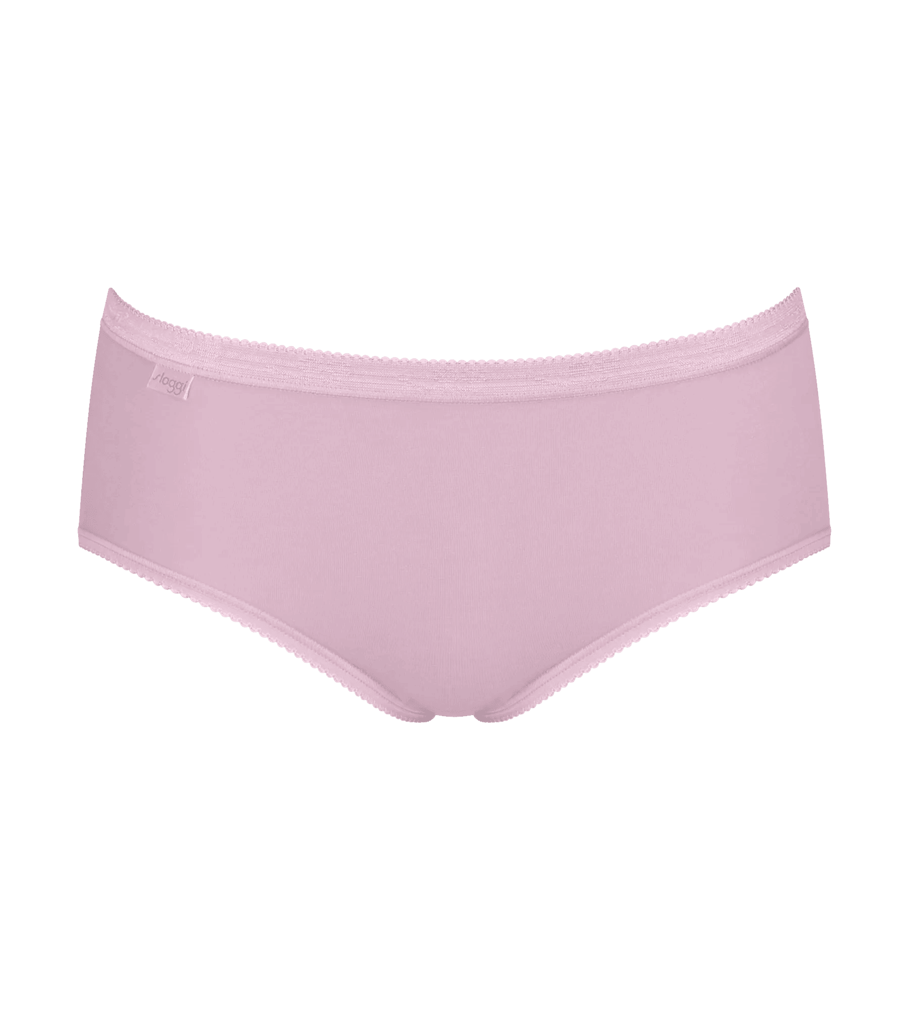 Sloggi Women Basic+ Midi (4-pack), dames slip, heel lichtroze, roze, aubergine en grijs