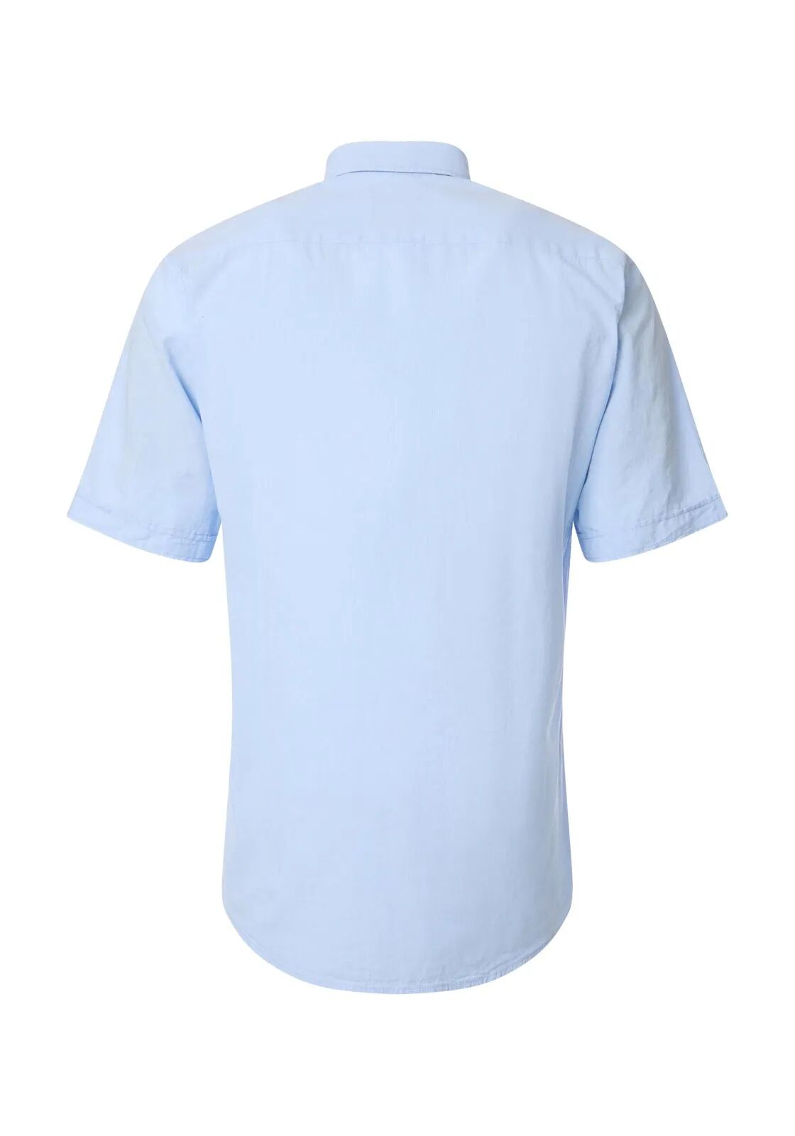CASA MODA Sport casual fit overhemd, korte mouw, structuur, lichtblauw