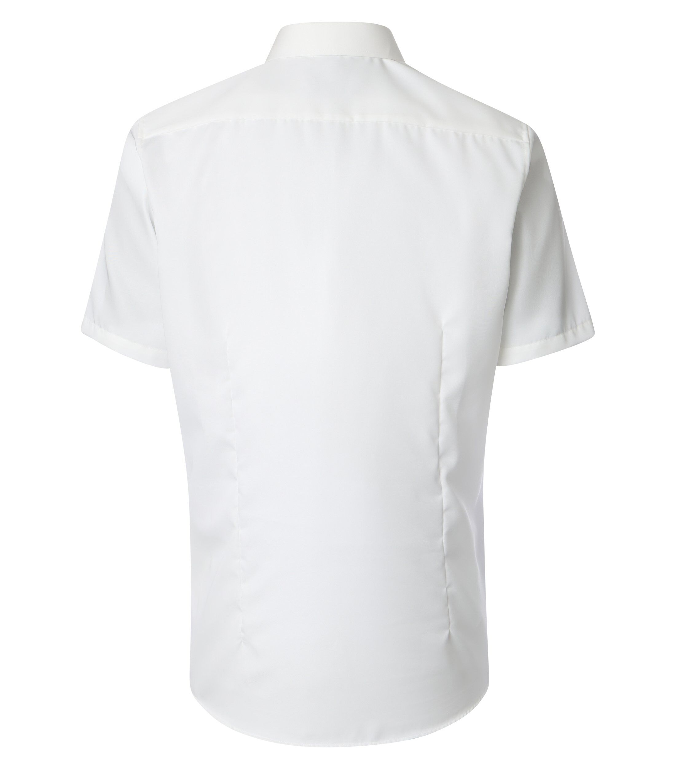 VENTI modern fit overhemd, korte mouw, twill, wit