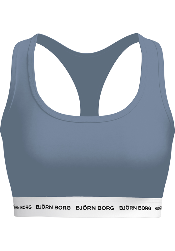 Bjorn Borg dames Logo Soft Top, bralette (1-pack), blauw Bjorn Borg dames Logo Soft Top, bralette (1-pack), blauw