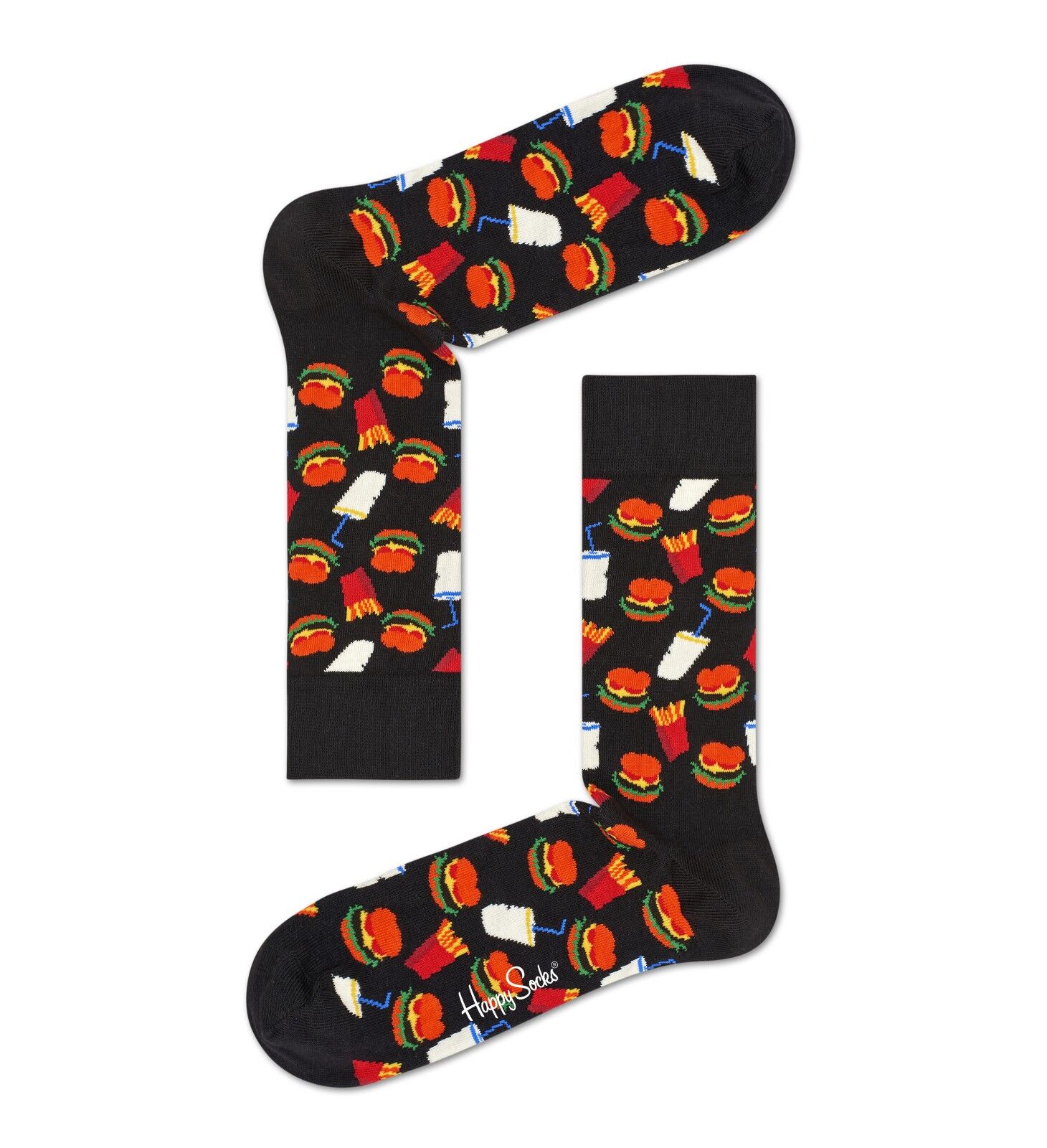 Happy Socks Hamburger Sock, unisex sokken