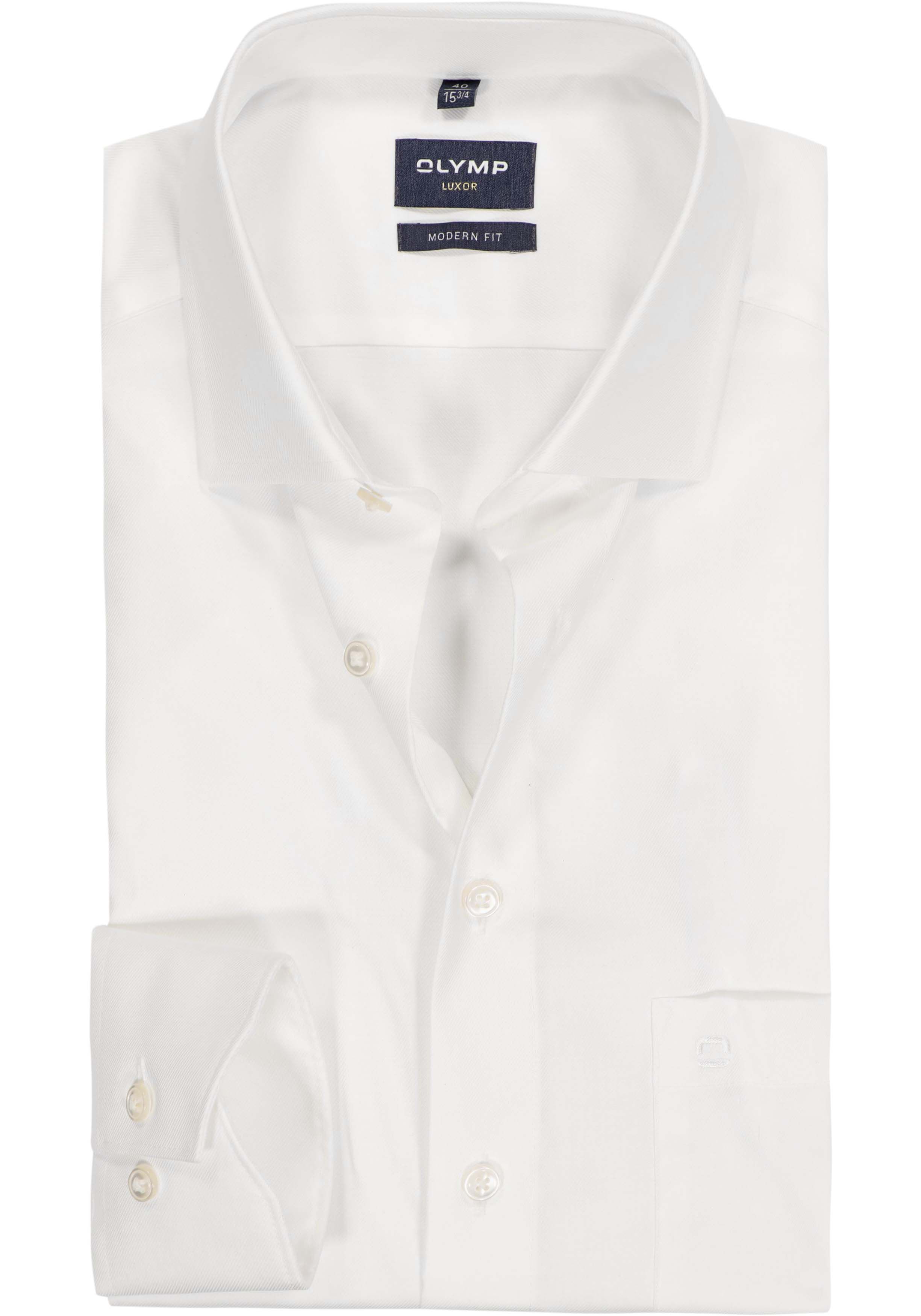 OLYMP Luxor modern fit overhemd, beige twill