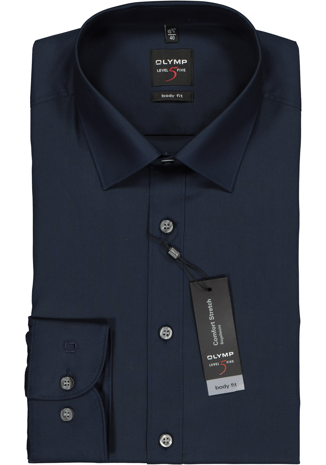 2-4046346357848_olymp-overhemd_HR OLYMP Level 5 body fit overhemd, nacht blauw