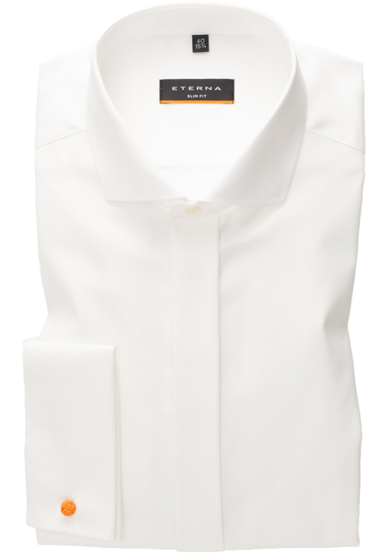 ETERNA slim fit overhemd, twill, ecru ETERNA slim fit overhemd, twill, ecru