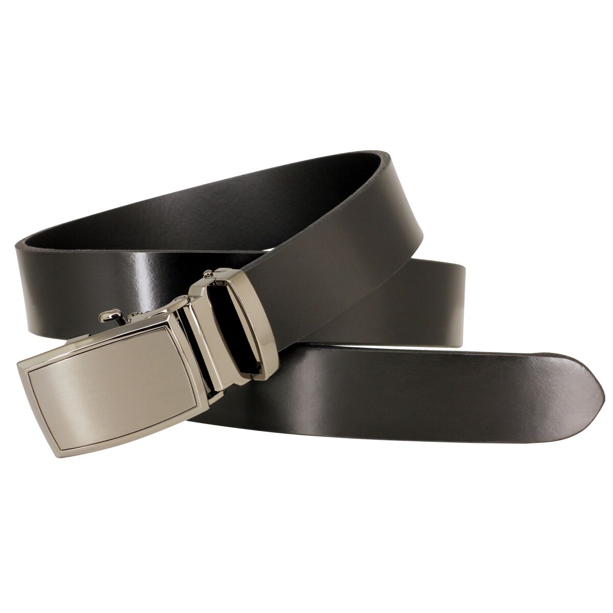 LINDENMANN leren heren riem, zwart