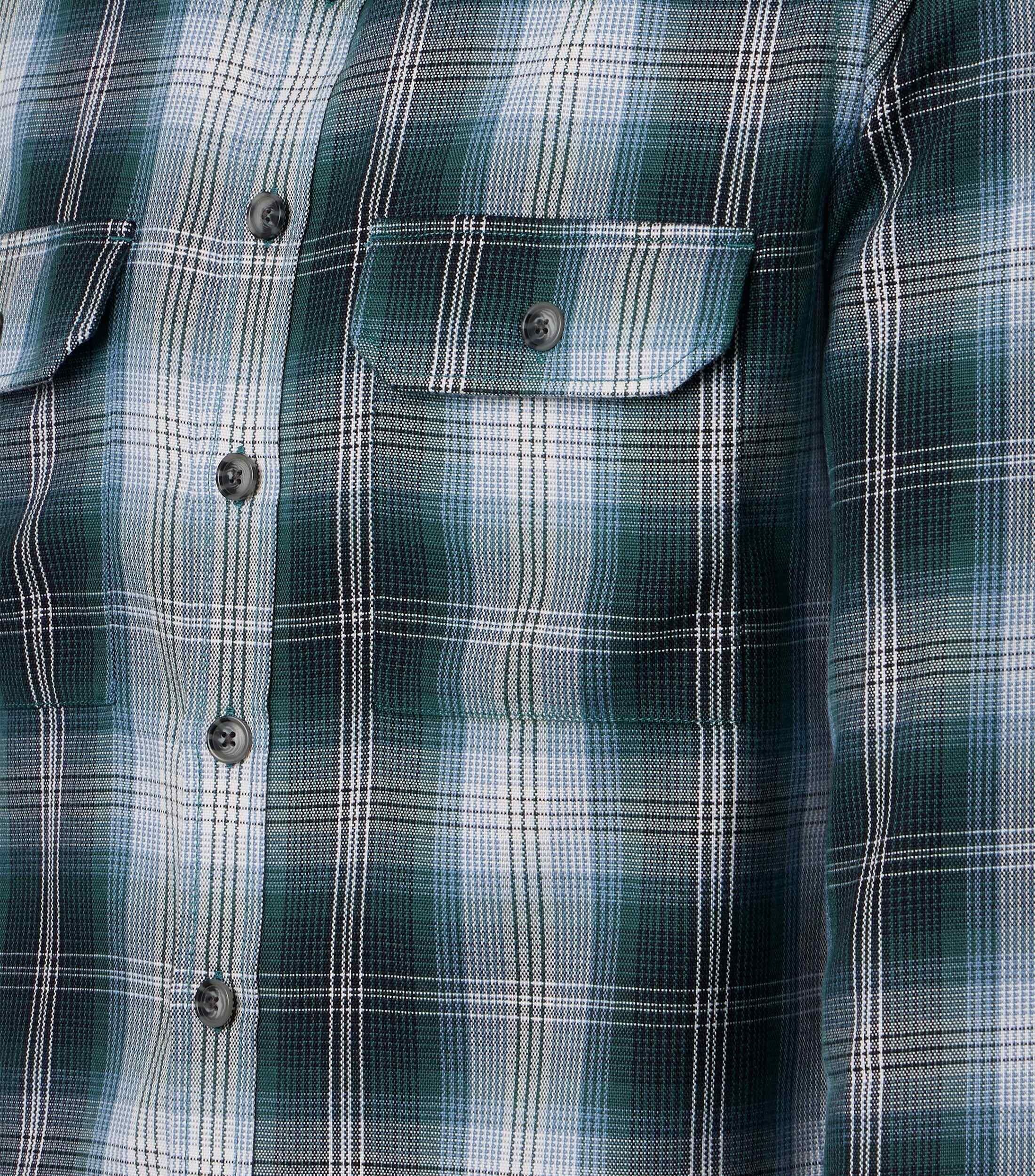CASA MODA comfort fit overshirt, groen, blauw, wit geruit