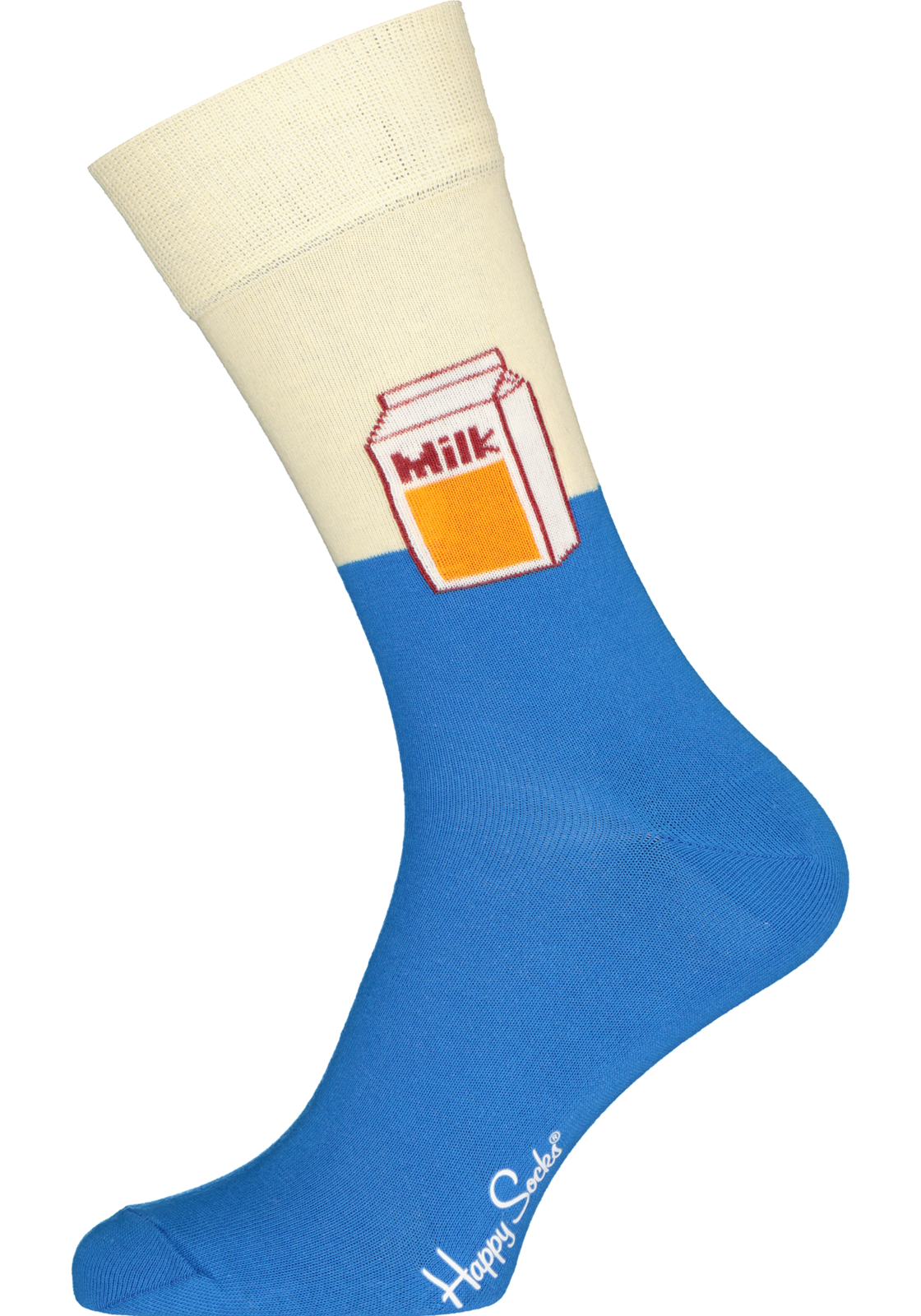 1-7333102535662_happy_socks__HR Happy Socks Milk Sock, blauw-witte melk