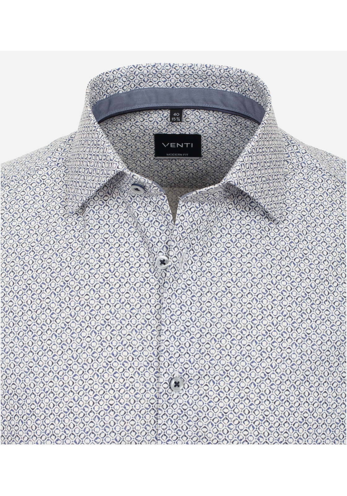 image_4_929243b605cbbe8dbaf45359dbc8fc45jpgautoformatbgF3F3F3blend-alpha100blend-colorF3F3F3blend-modedarkenfitclampp VENTI modern fit overhemd, popeline, blauw dessin