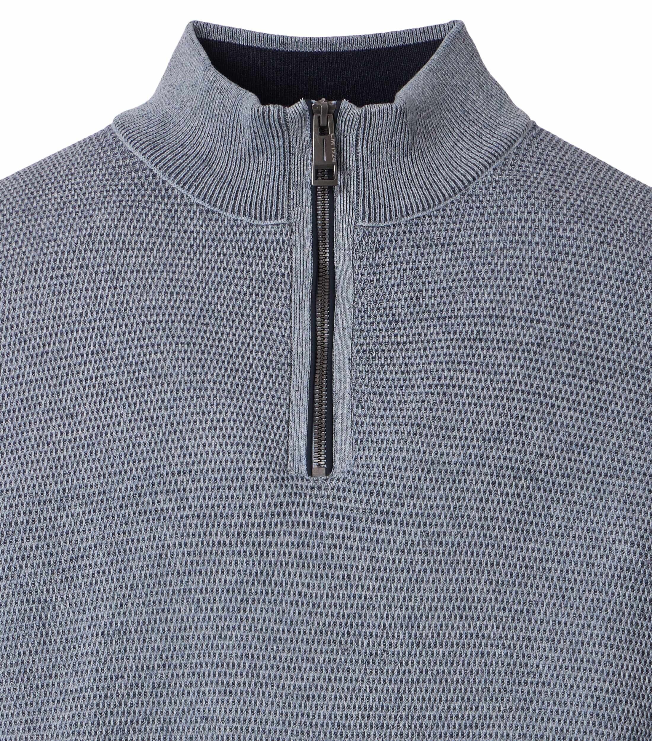 CASA MODA comfort fit schipperstrui, blauw, wit, grijs