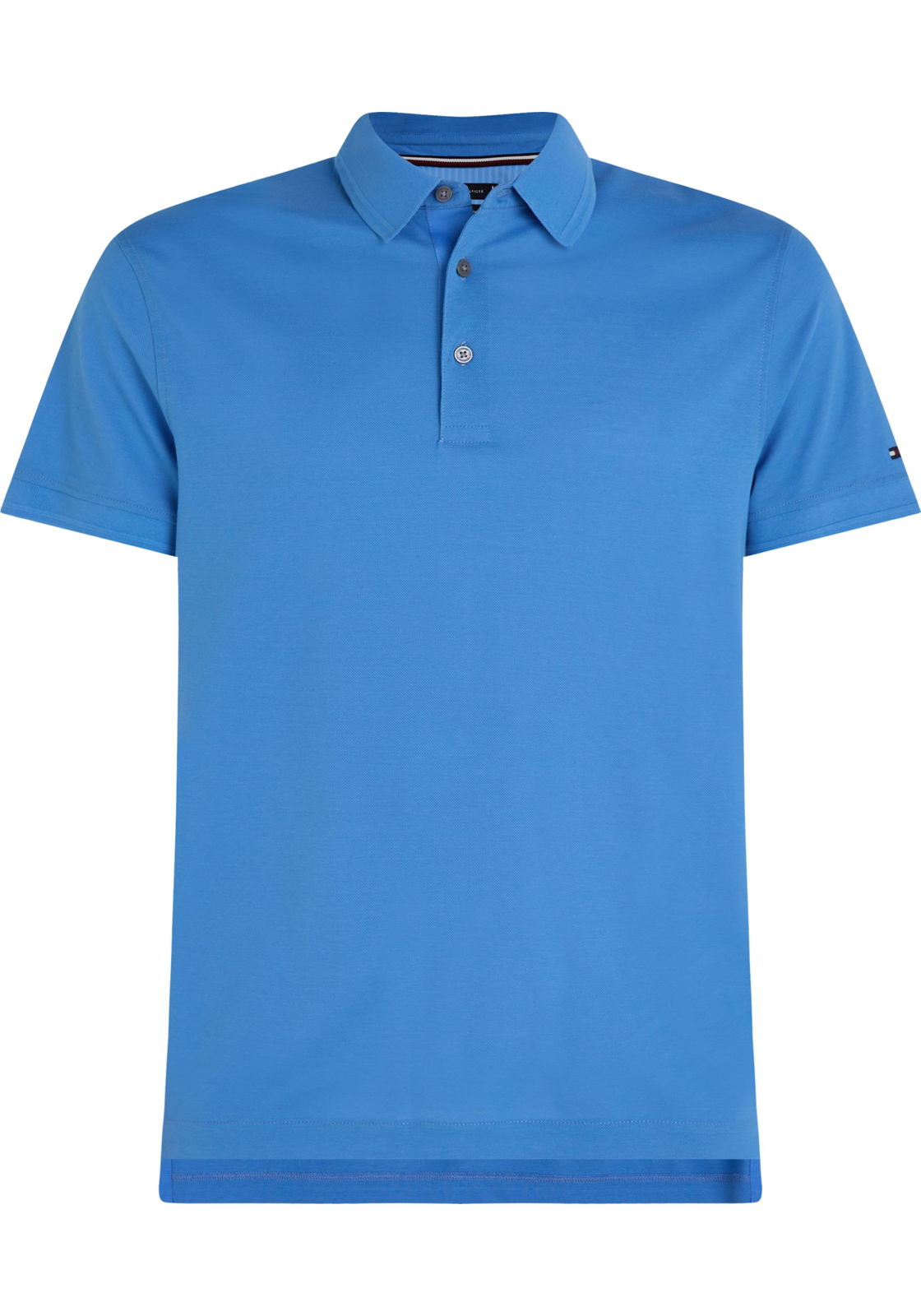 image_2_MW0MW34747C30_F_C4101wid2000amphei2000ampop_usm1710 Tommy Hilfiger Dc Es Mercerized Pique Slim Polo, heren poloshirt, middenblauw