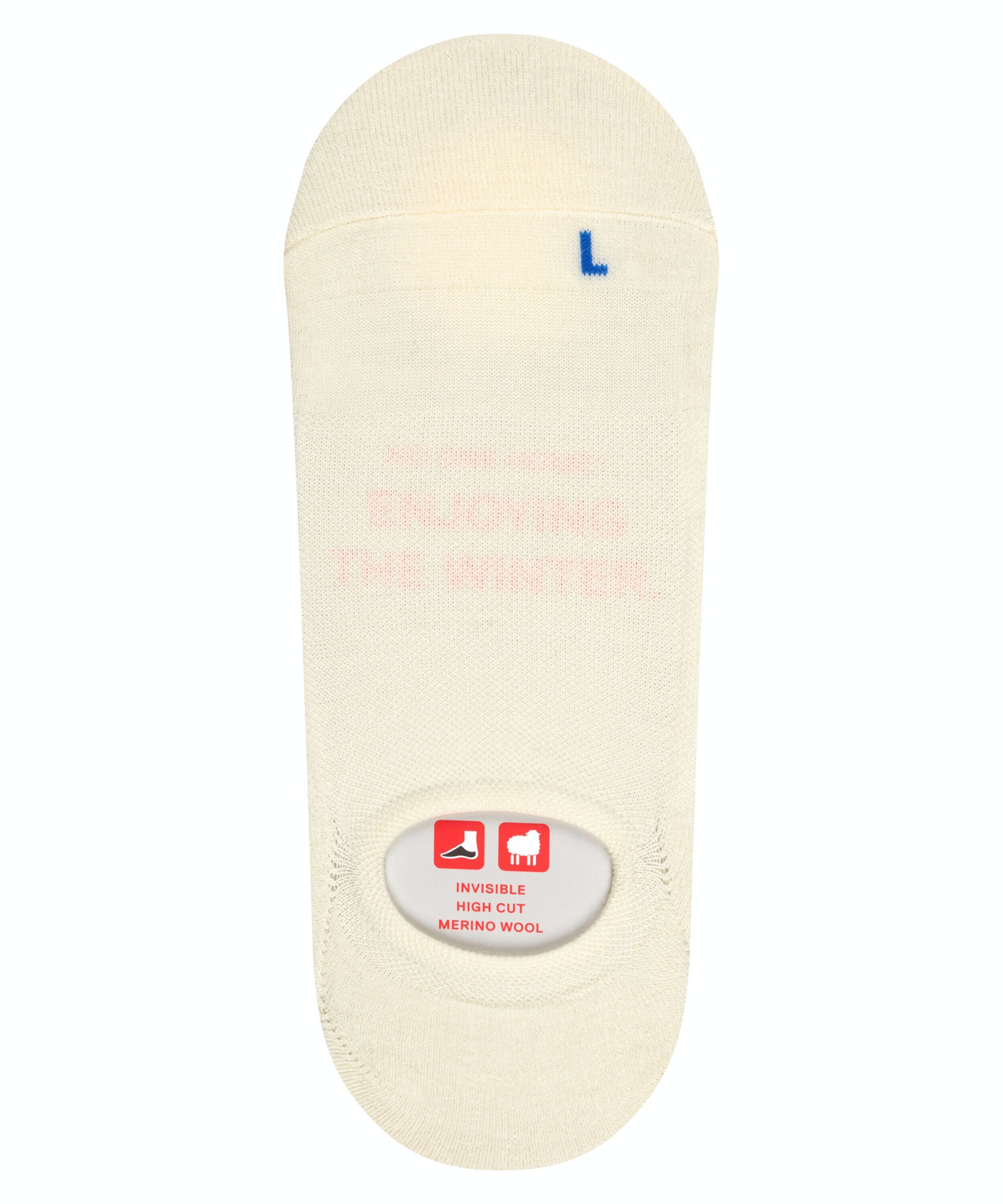 FALKE Keep Warm invisible unisex sokken, wit (off-white)