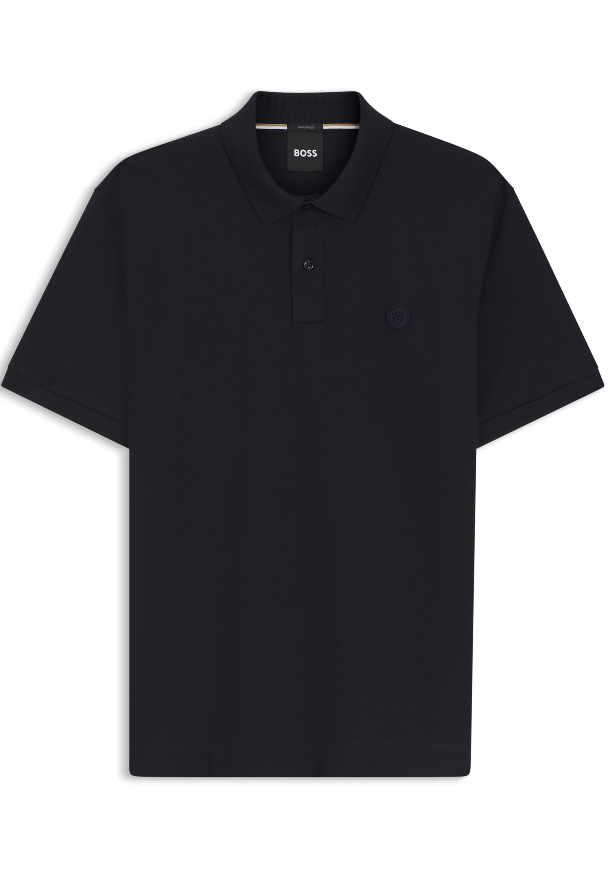 BOSS Parris regular fit heren polo, pique, donkerblauw