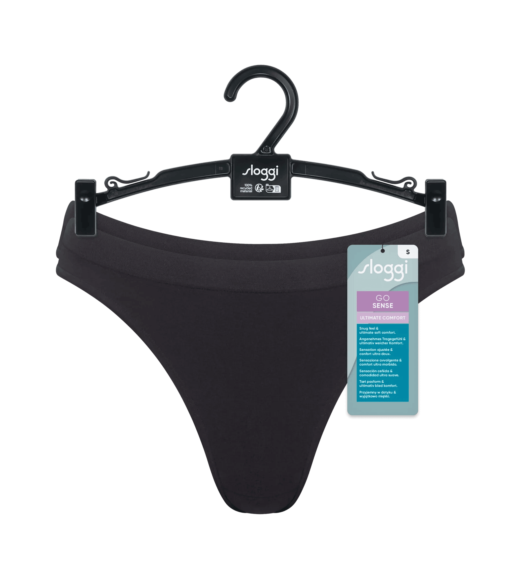 Sloggi Women GO Sense High leg (2-pack), dames slip, zwart