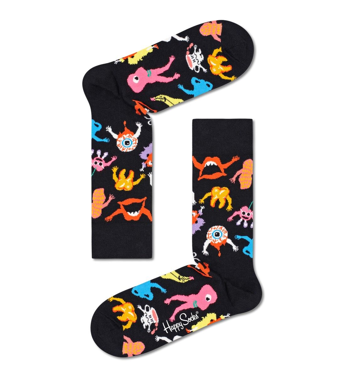 Happy Socks Halloween Monsters Sock, unisex enkelsokken
