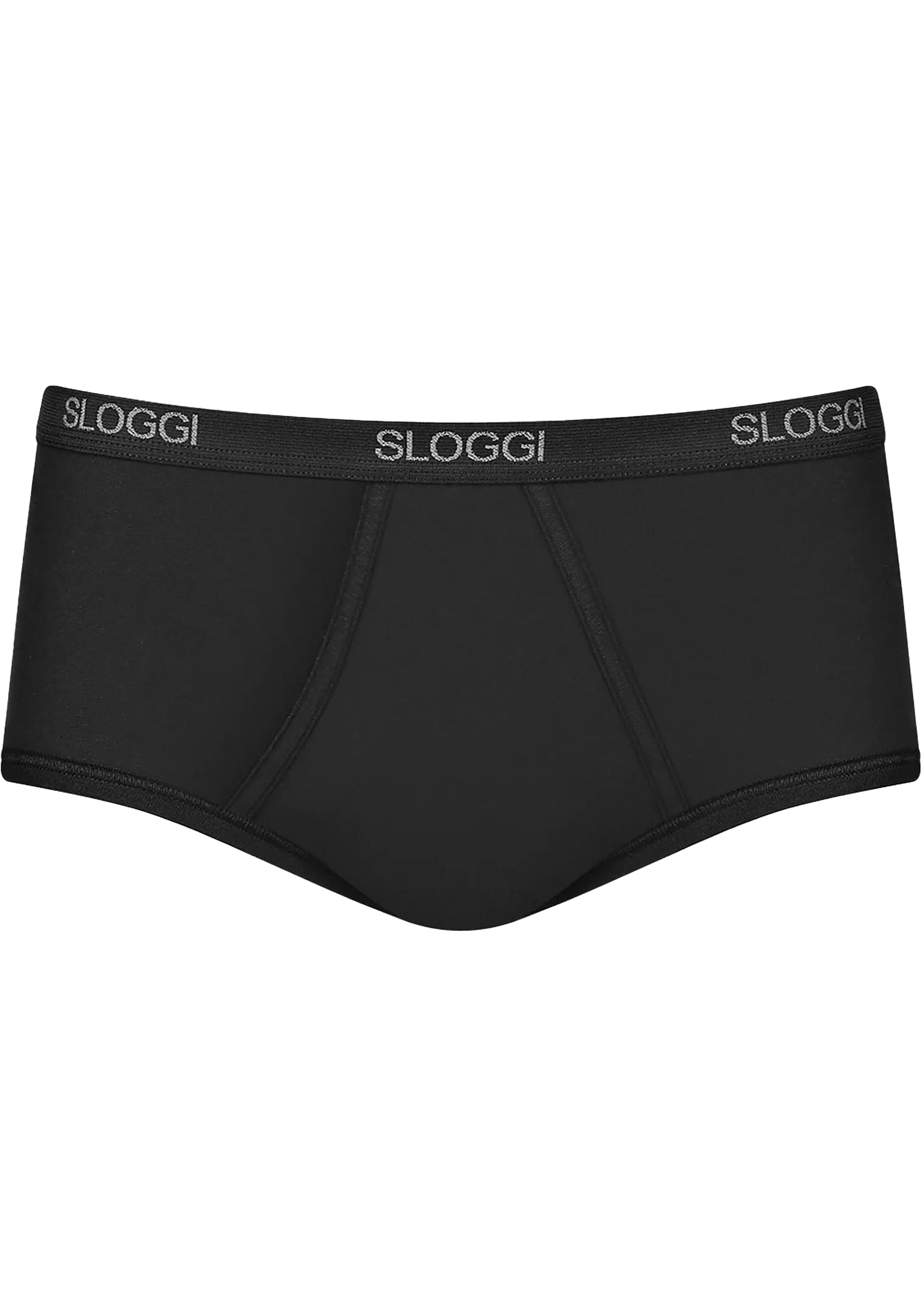 Sloggi Men Basic Maxi, heren heren slip met smalle zijkanten (1-pack), zwart