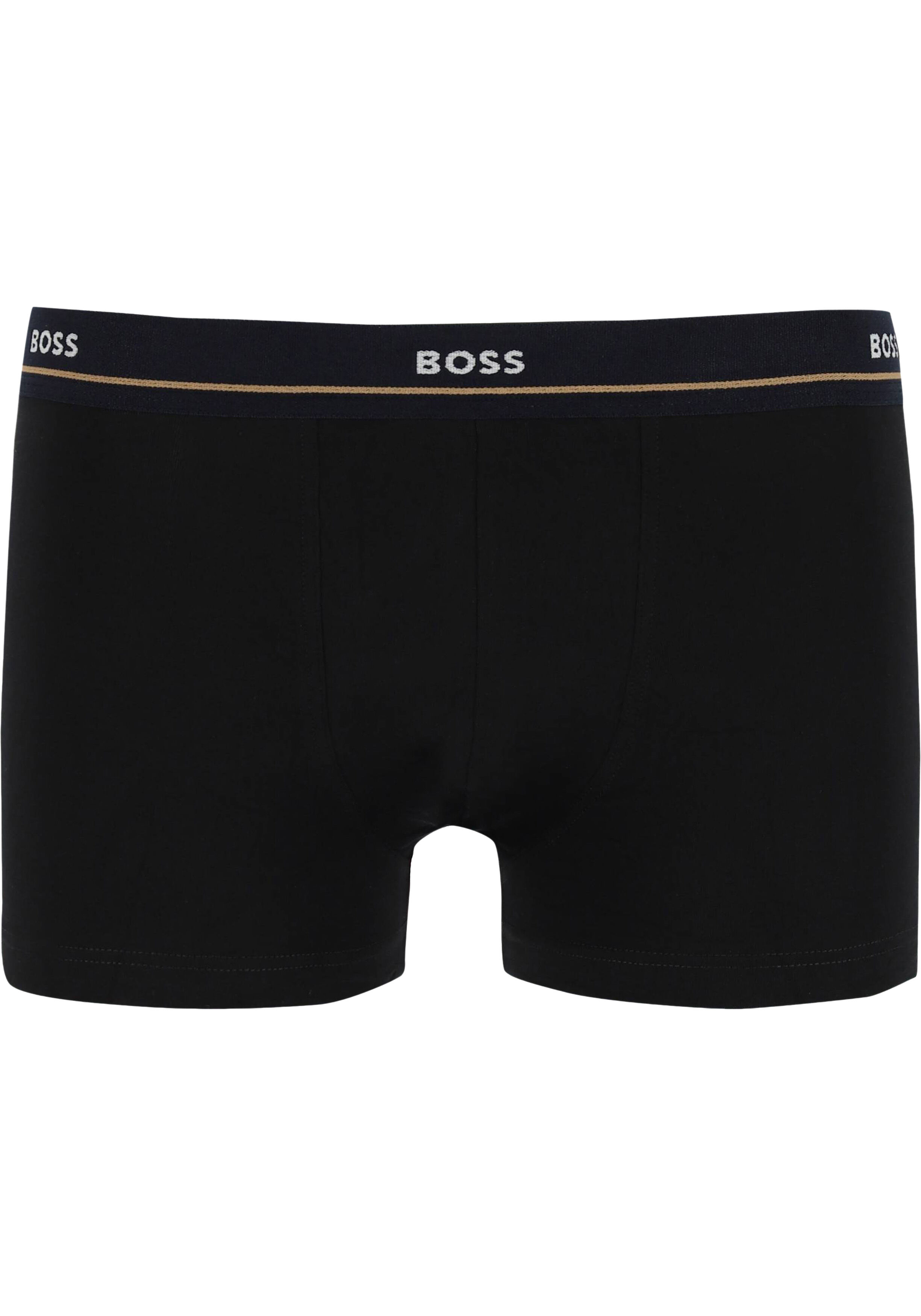 HUGO BOSS Essential trunks (5-pack), heren boxers kort, groen, lichtblauw, kobalt, navy en zwart