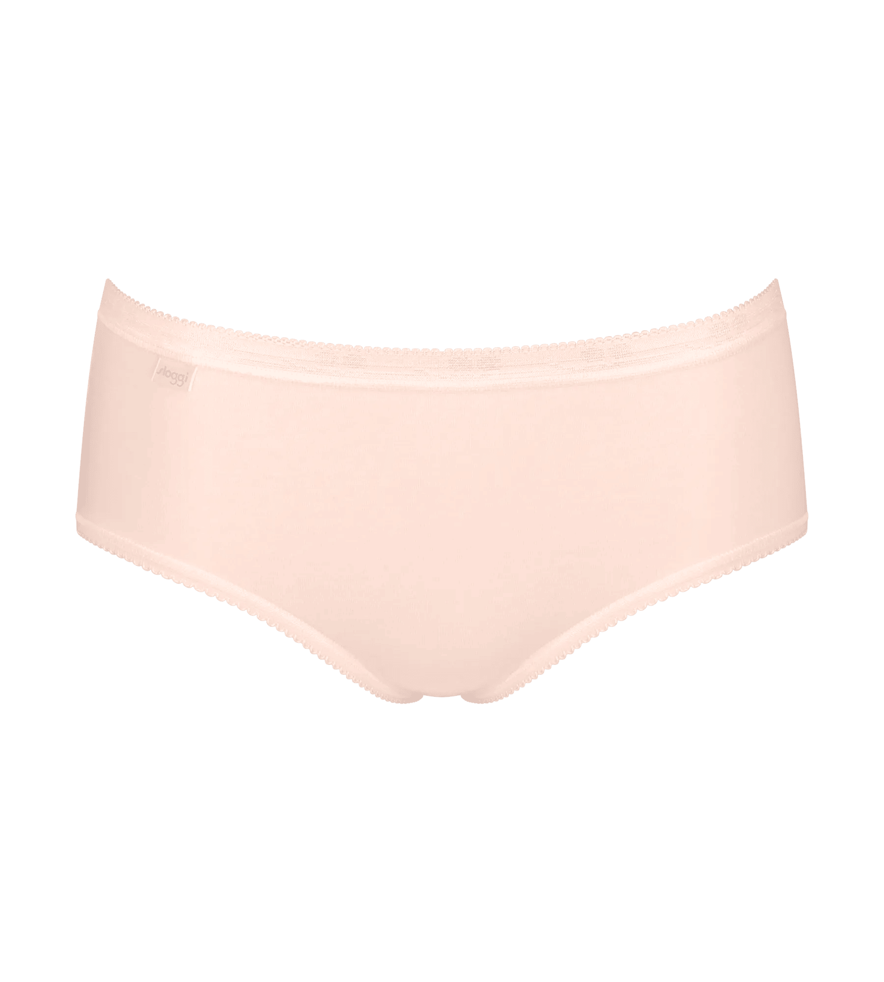 Sloggi Women Basic+ Midi (4-pack), dames slip, offwhite met 3 tinten roze