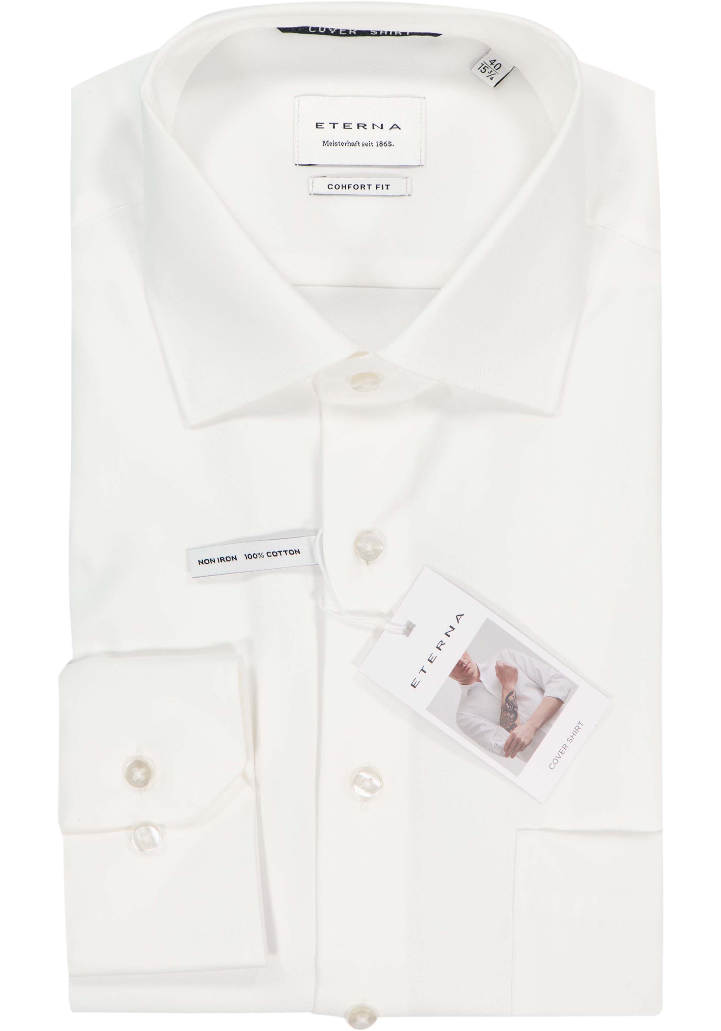 ETERNA comfort fit overhemd, twill, ecru