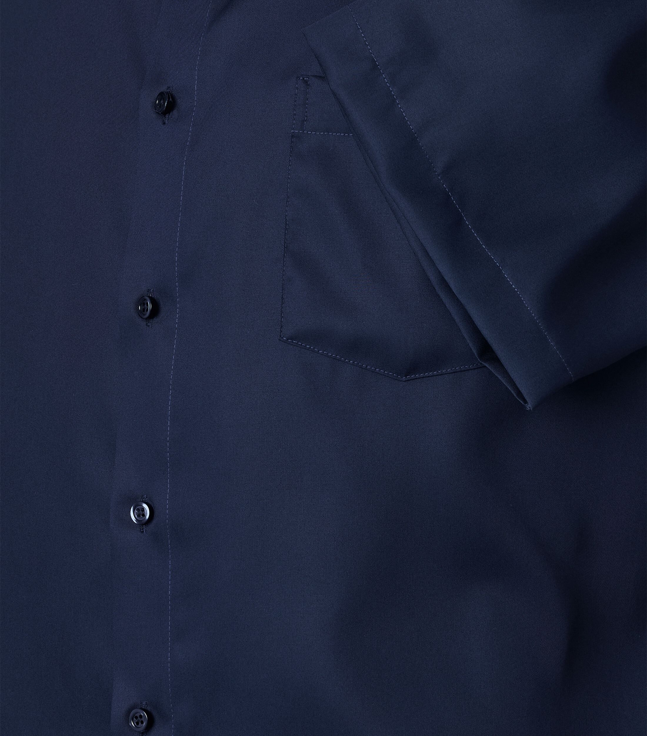VENTI CASA MODA comfort fit overhemd, korte mouw, structuur, donkerblauw