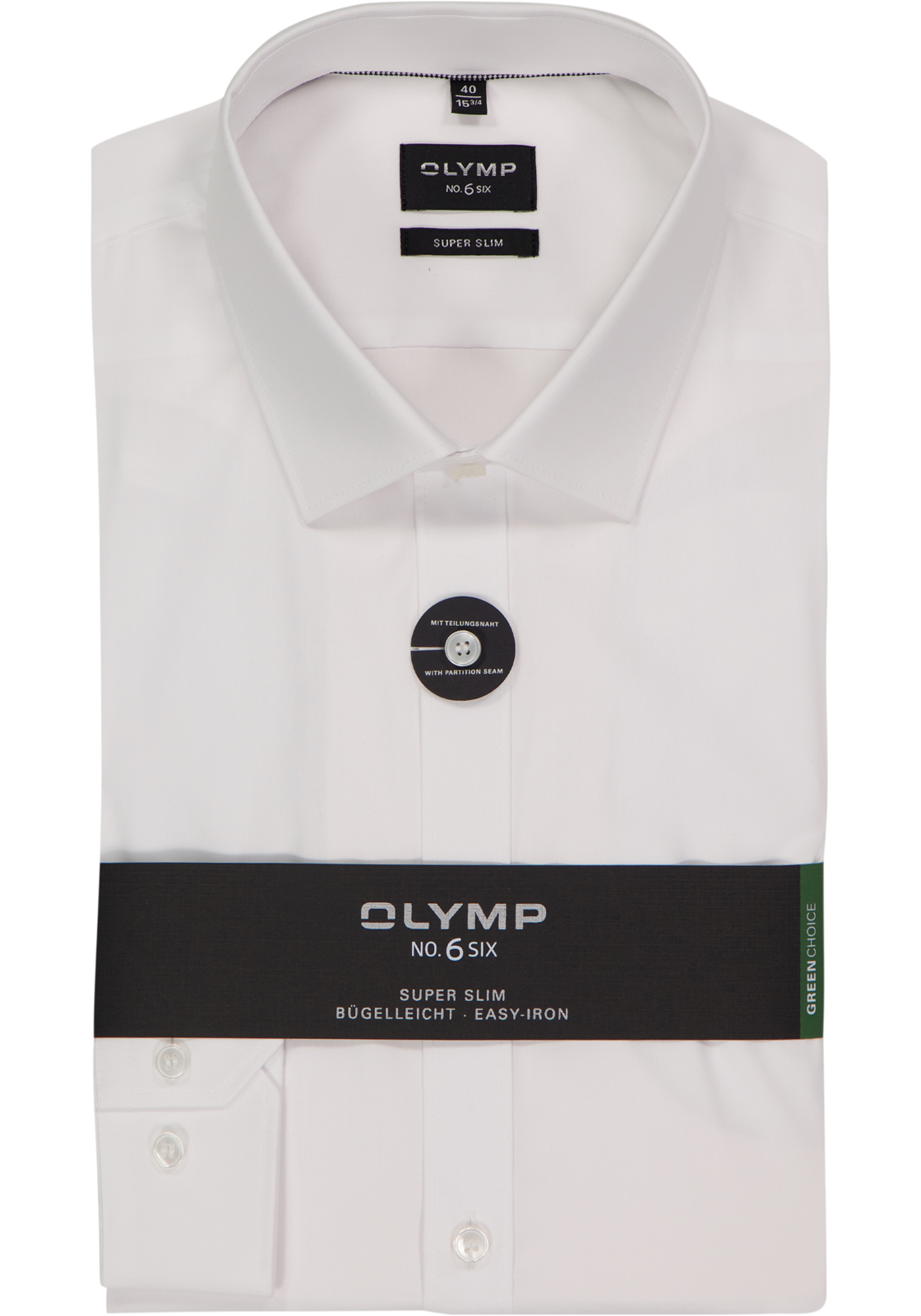 OLYMP No. Six super slim fit overhemd, wit (met extra tailleringsnaden)  OLYMP No. Six super slim fit overhemd, wit (met extra tailleringsnaden)