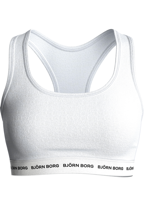 Bjorn Borg dames Logo Soft Top, bralette (1-pack), wit Bjorn Borg dames Logo Soft Top, bralette (1-pack), wit