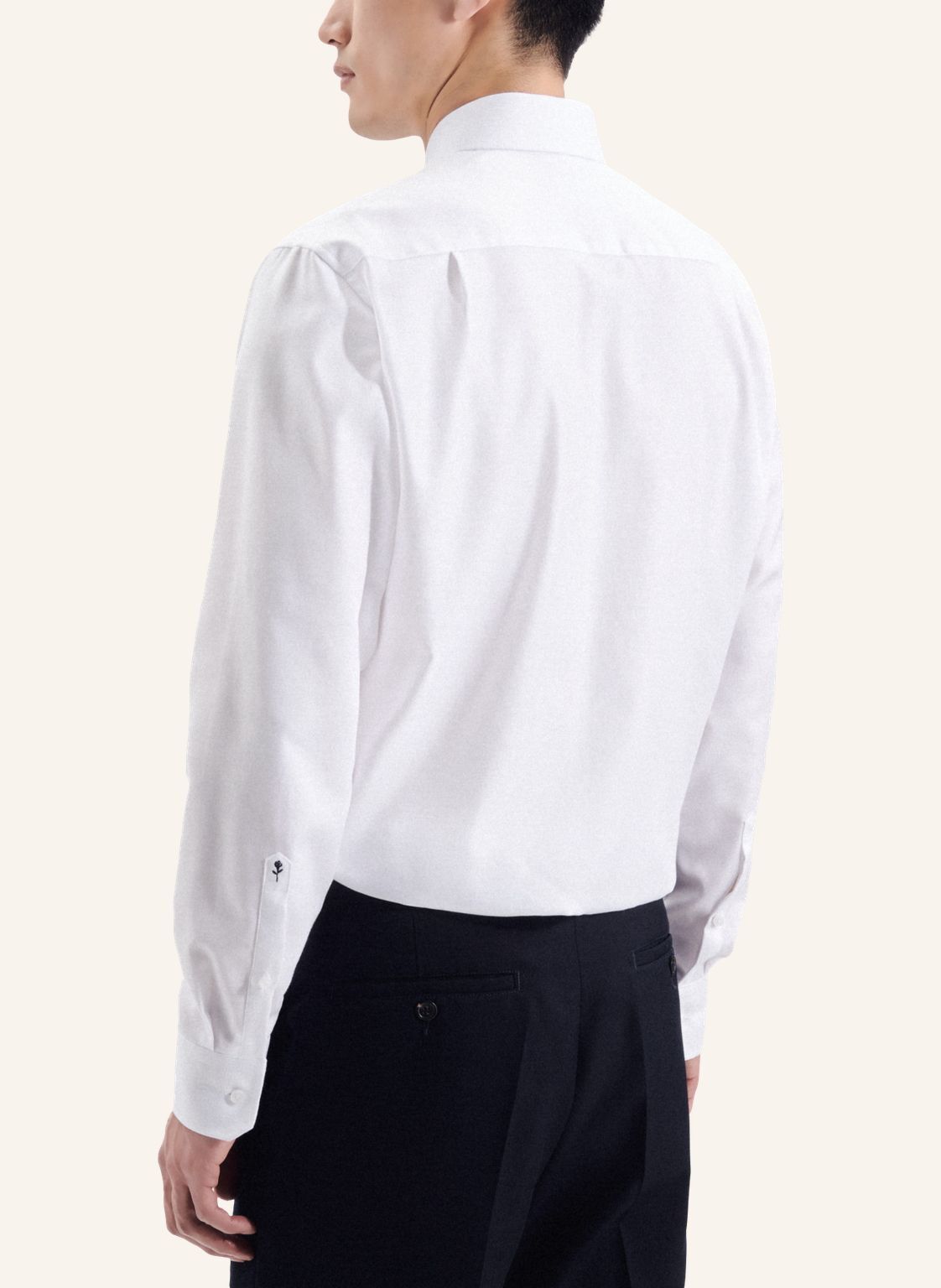 Seidensticker regular fit overhemd, popeline, wit
