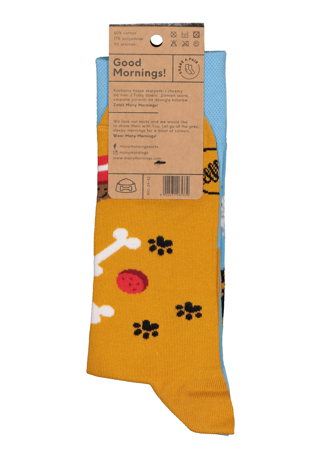 5-5902431265339_Many_Mornings_Sokken_HR Many Mornings unisex sokken Playful Dog