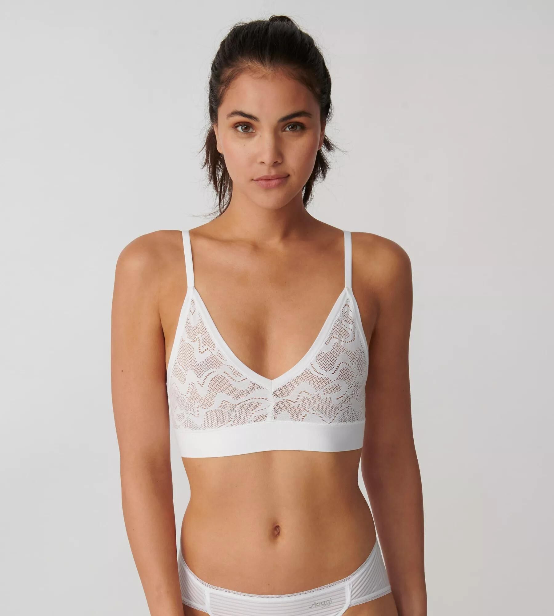 Sloggi Women GO Allround Lace Bralette, bralette, wit