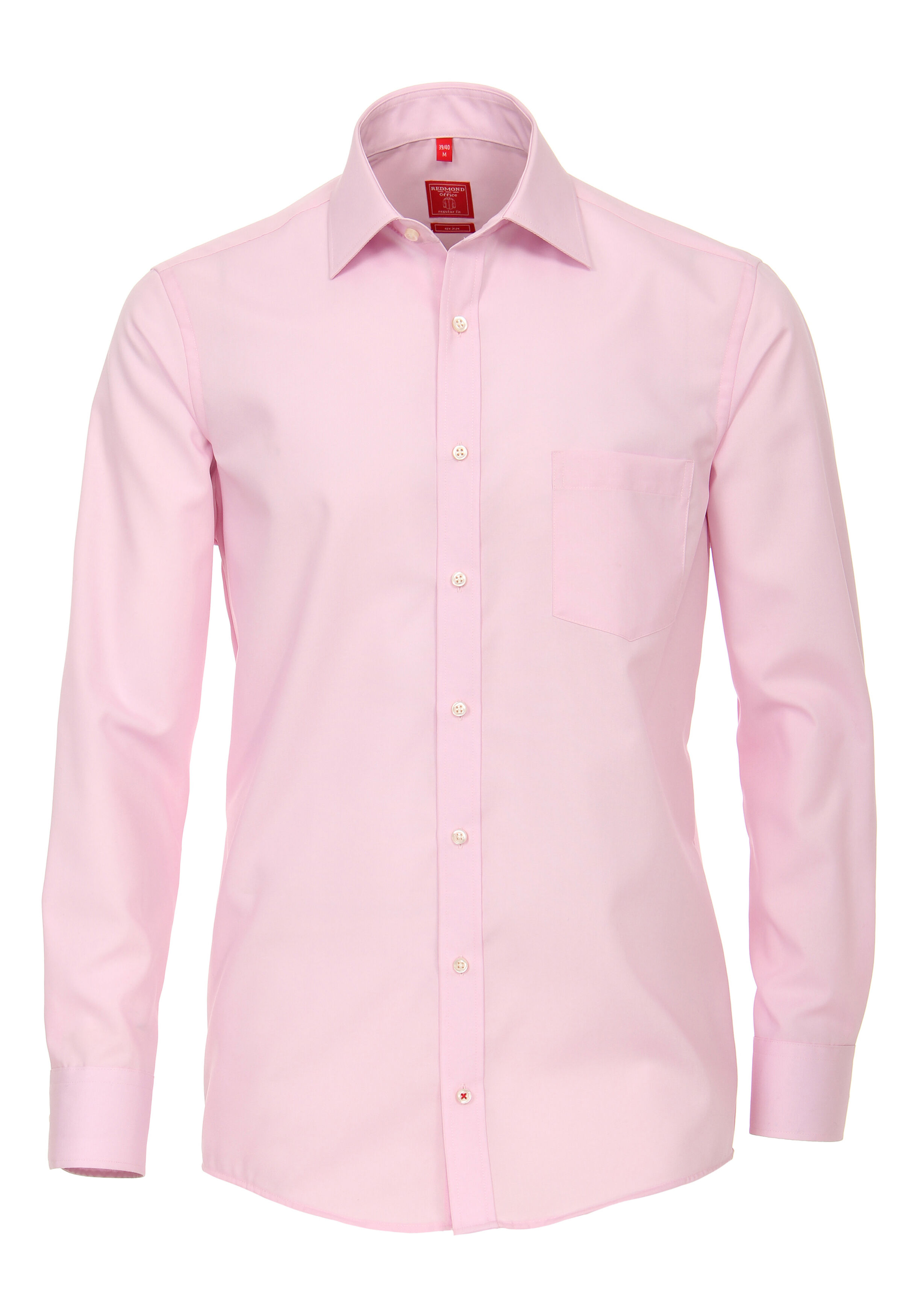 Redmond regular fit overhemd, roze
