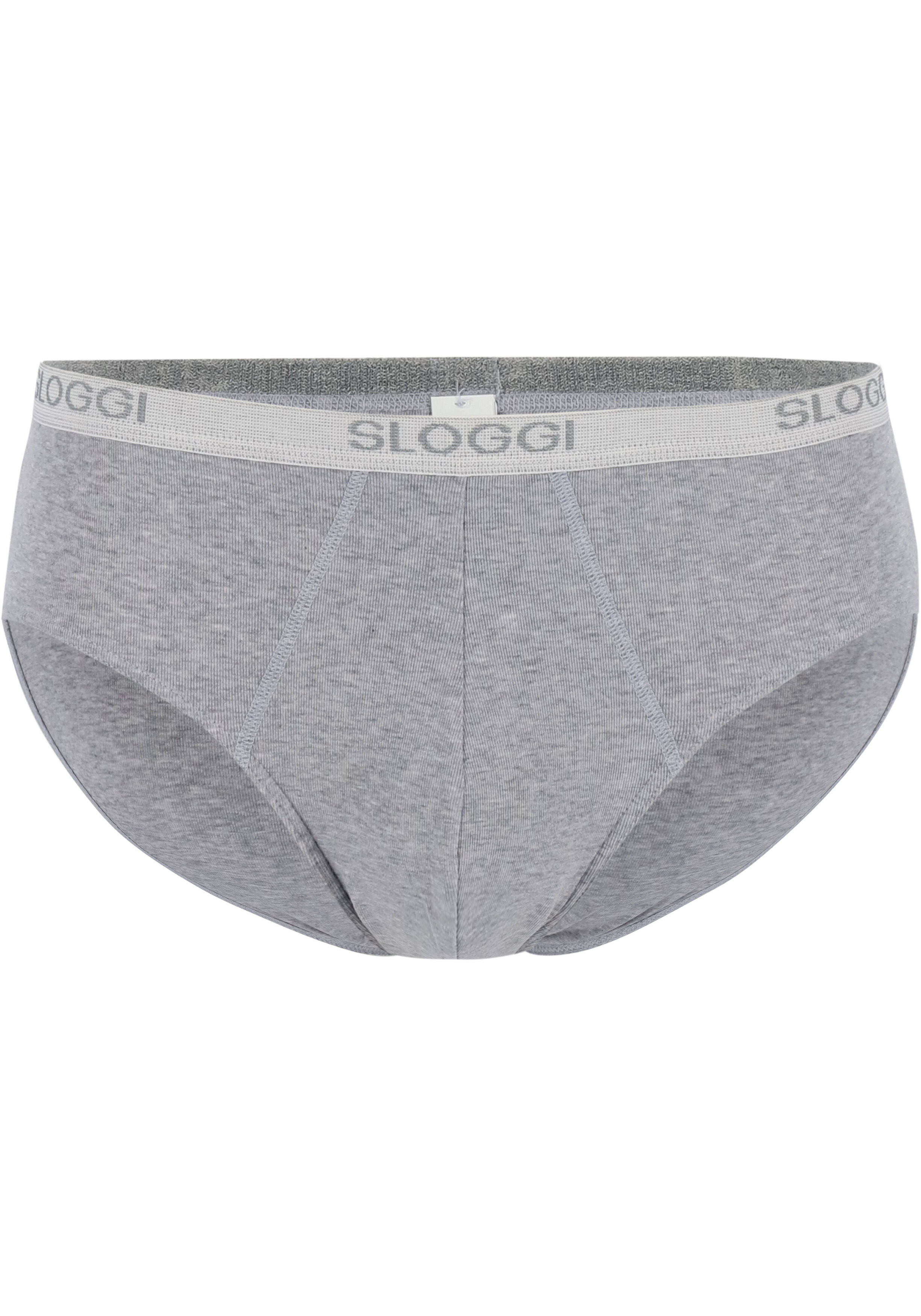 Sloggi Men Basic Midi, heren slips (2-pack), grijs