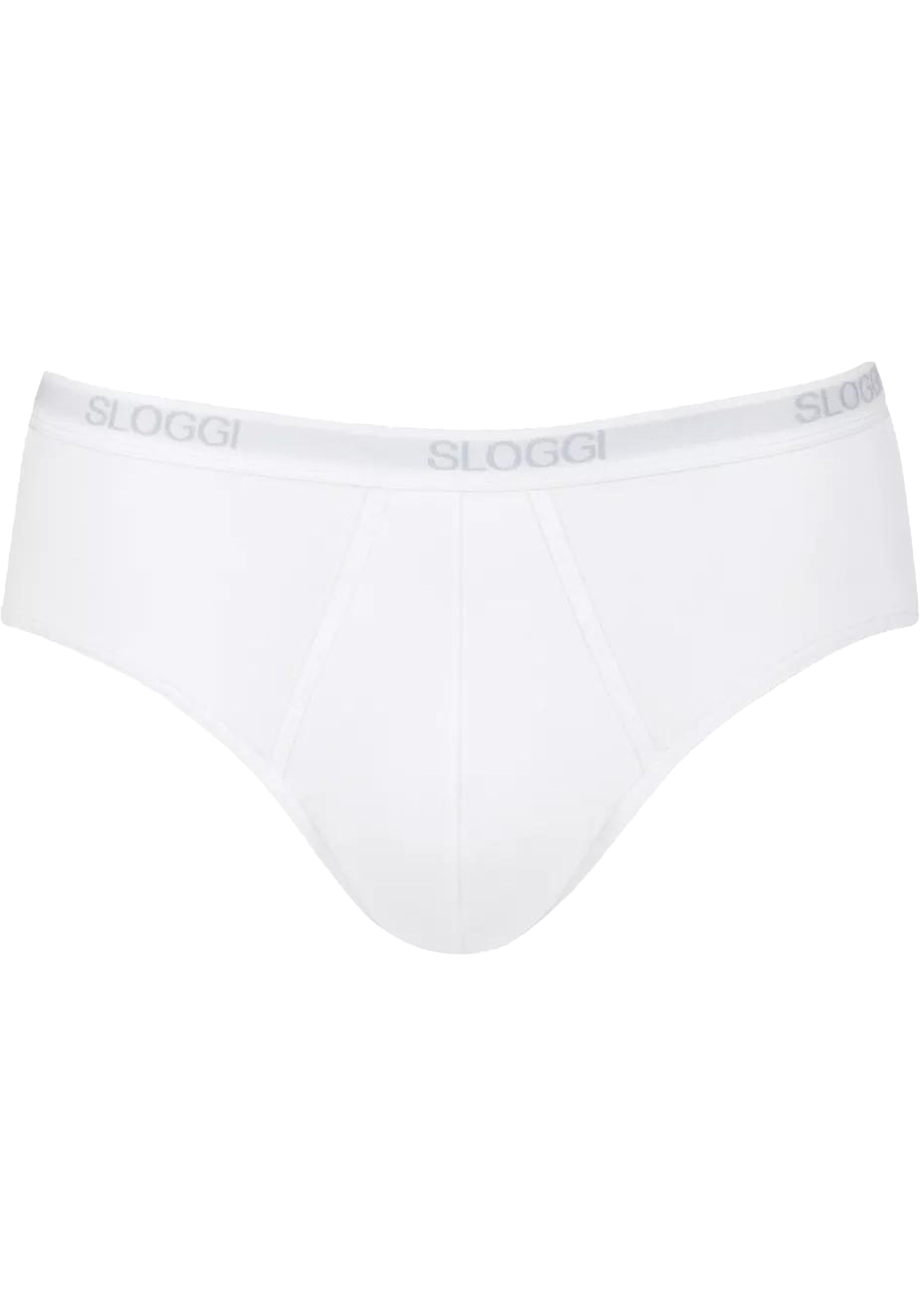 Sloggi Men Basic Midi, heren slip met smalle zijkanten (1-pack), wit