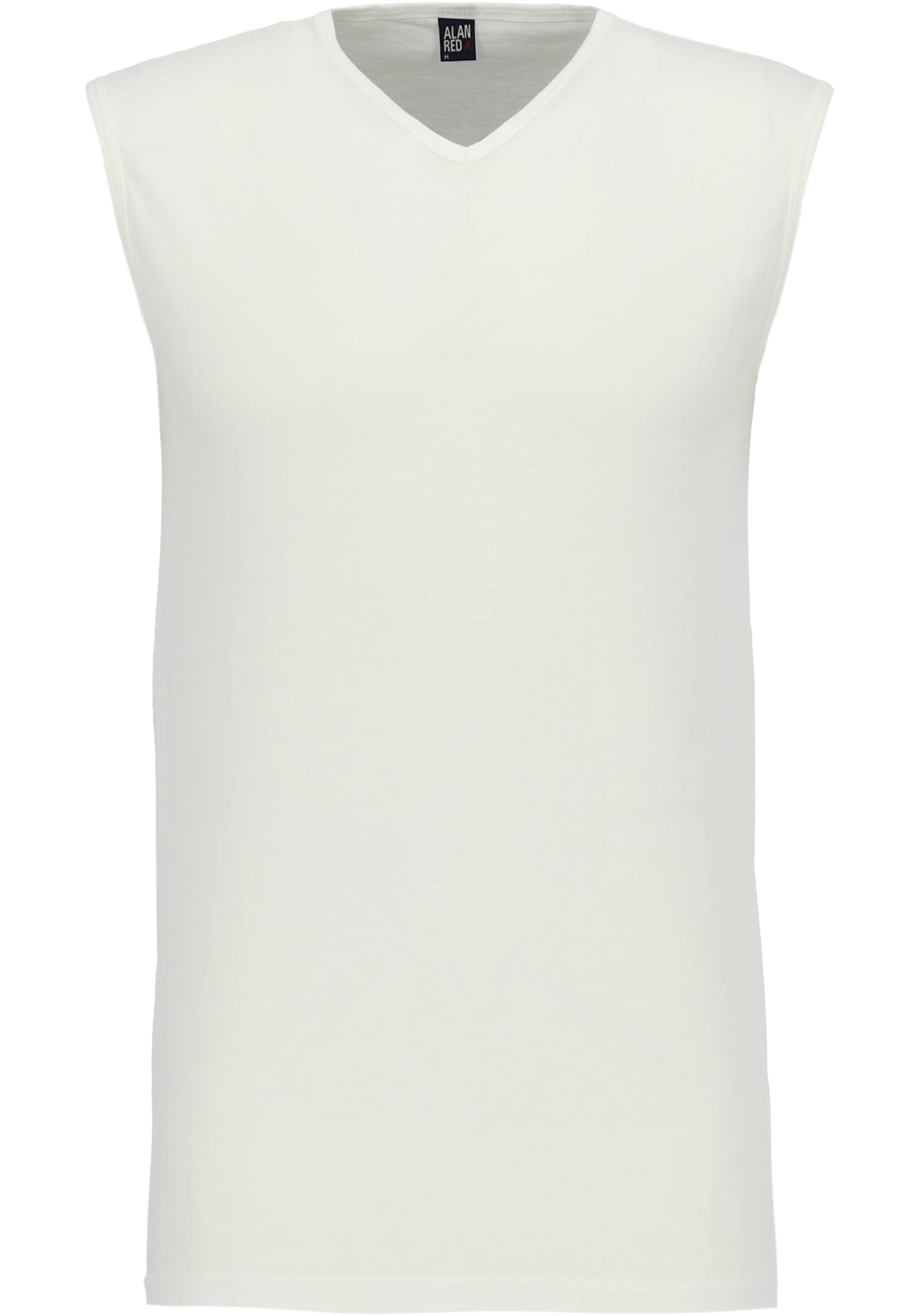 ALAN RED singlets Minto (2-pack), V-hals, wit 