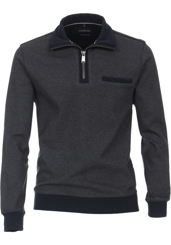 CASA MODA comfort fit schipperstrui, blauw melange CASA MODA comfort fit schipperstrui, blauw melange