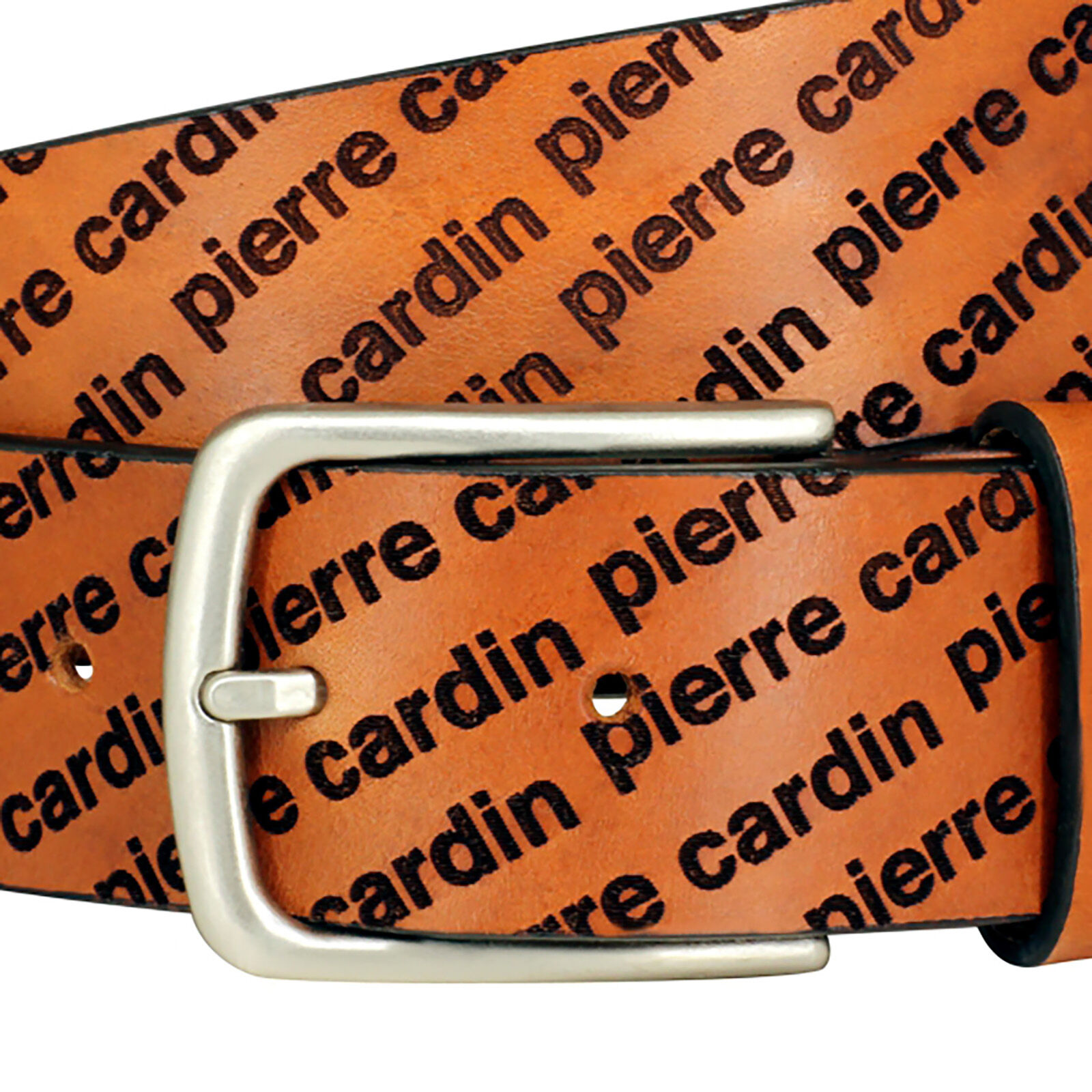 PIERRE CARDIN leren heren riem, cognac