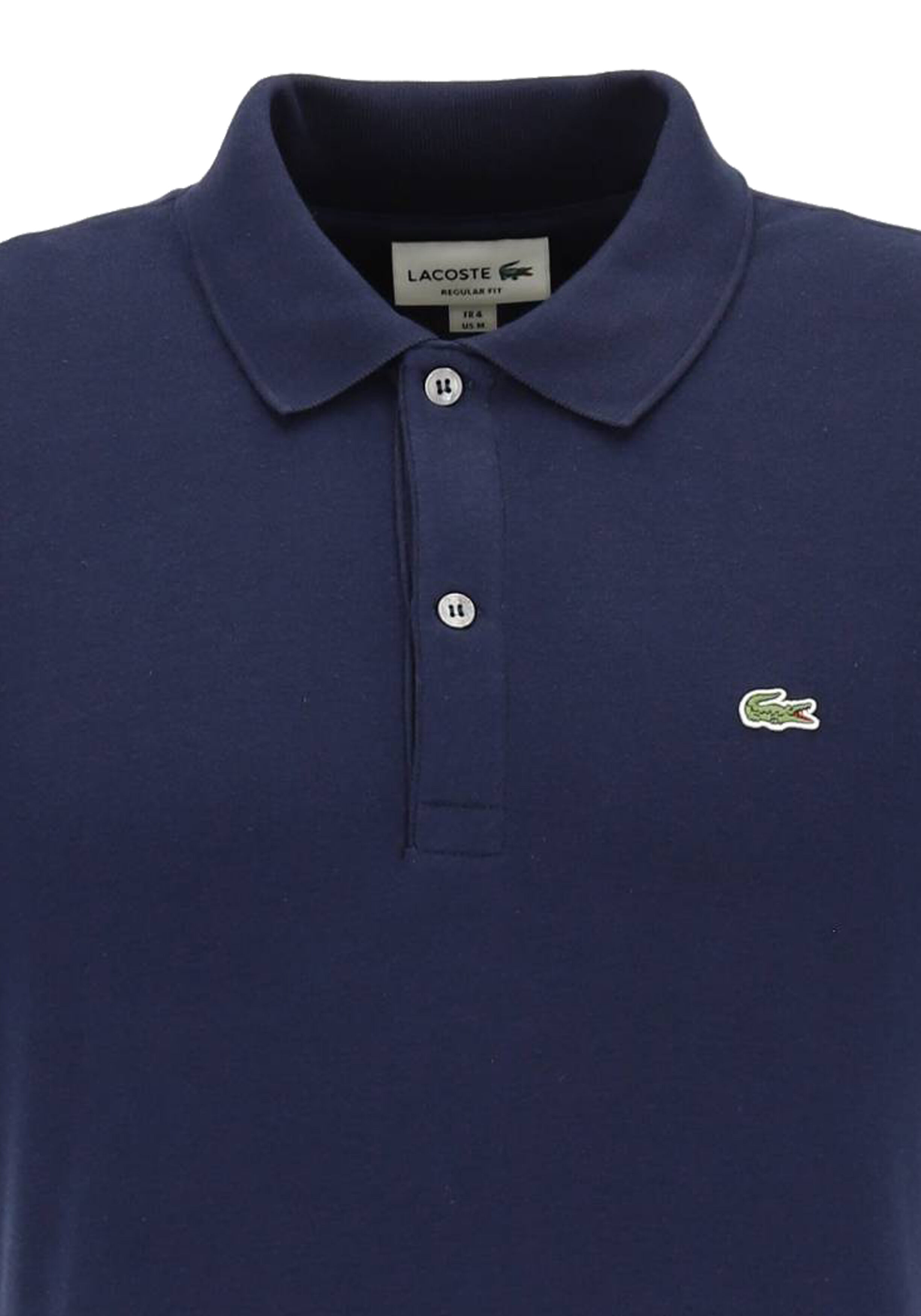 Lacoste Ultra Soft Polo Regular Fit, navy blauw