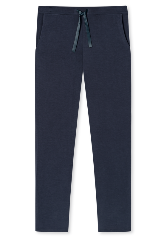 SCHIESSER Mix + Relax loungebroek lang, dames broek lang / extra lang modal blauw SCHIESSER Mix + Relax loungebroek lang, dames broek lang / extra lang modal blauw