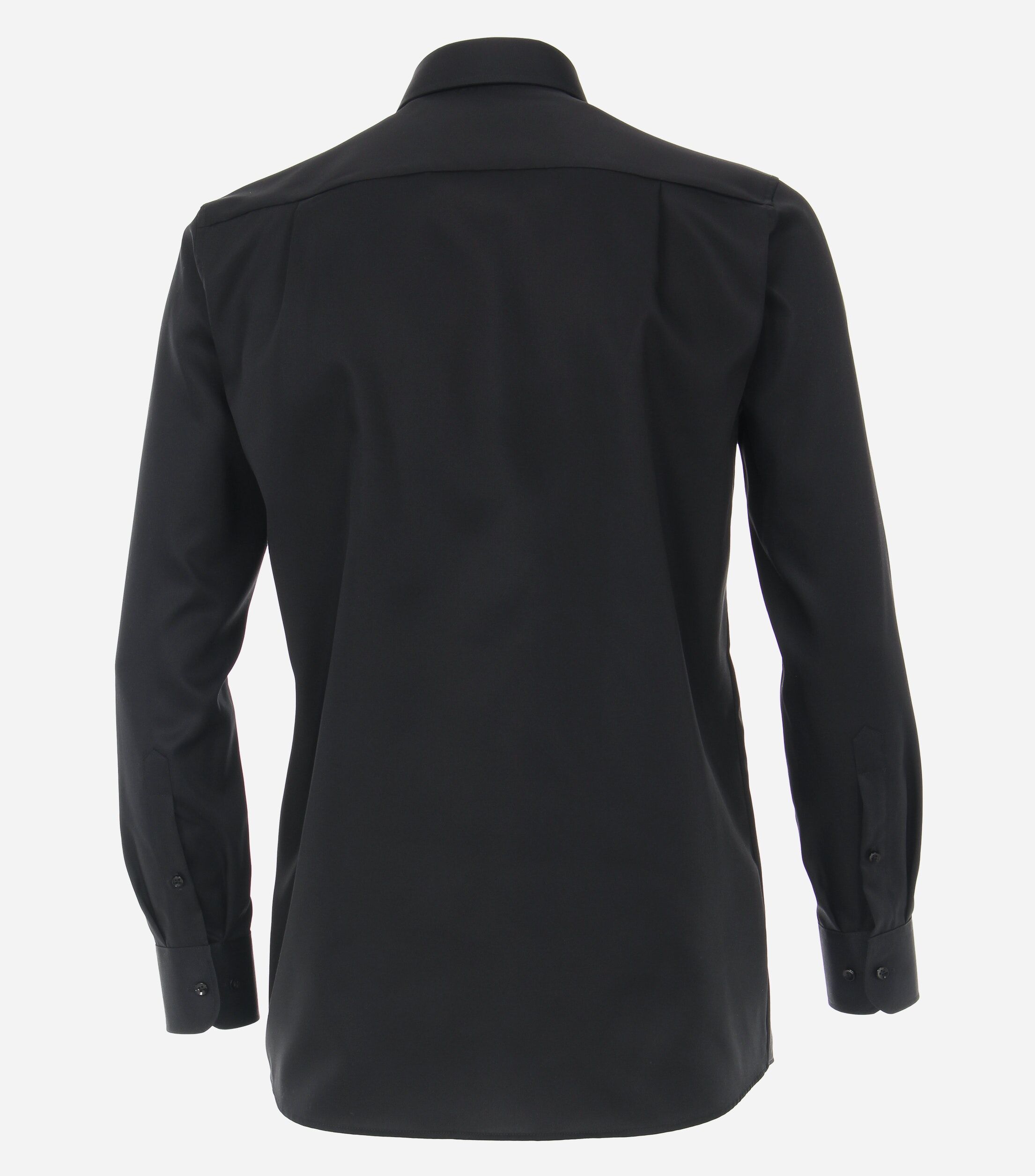 CASA MODA comfort fit overhemd, mouwlengte 7, twill, zwart