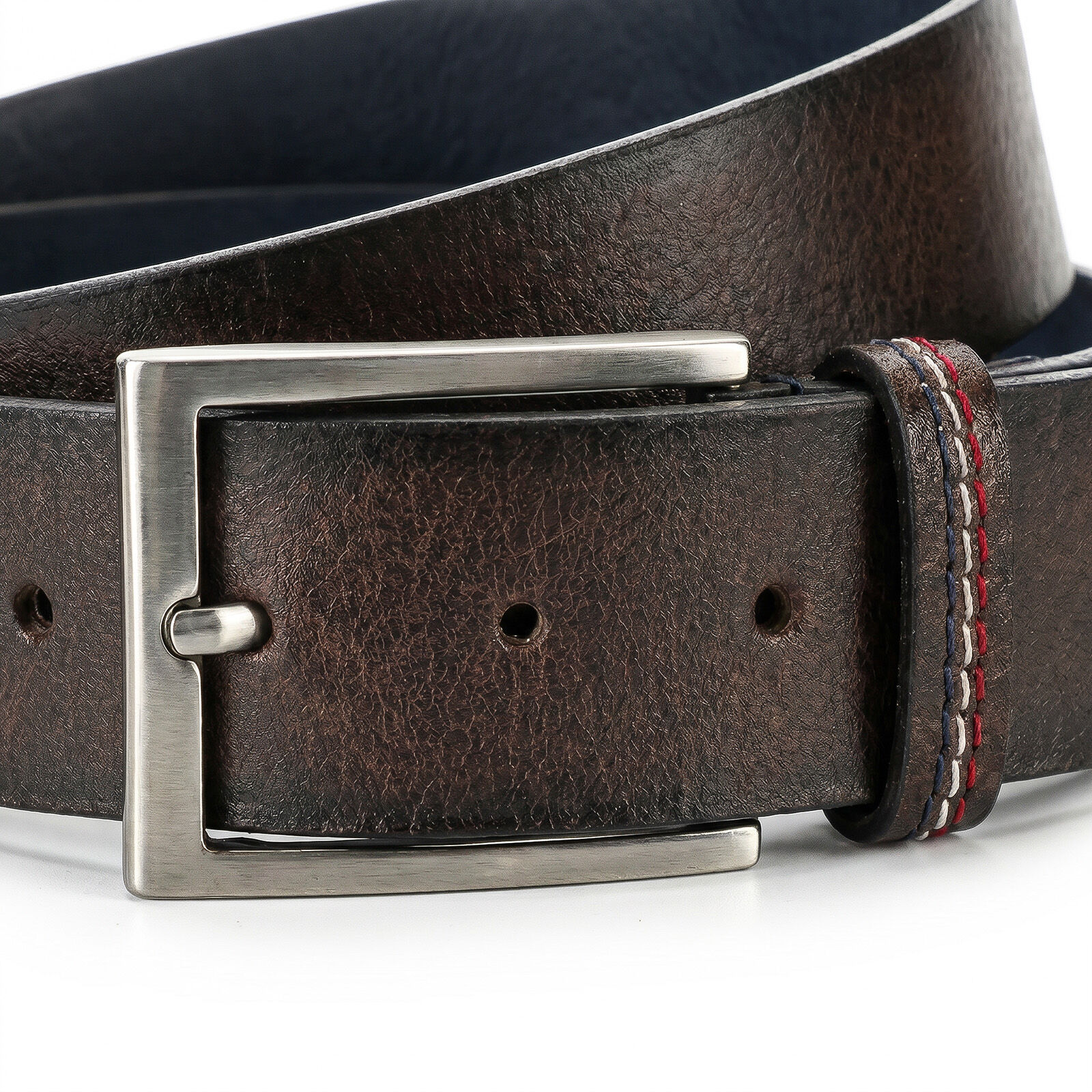 HECHTER leren heren riem, bruin