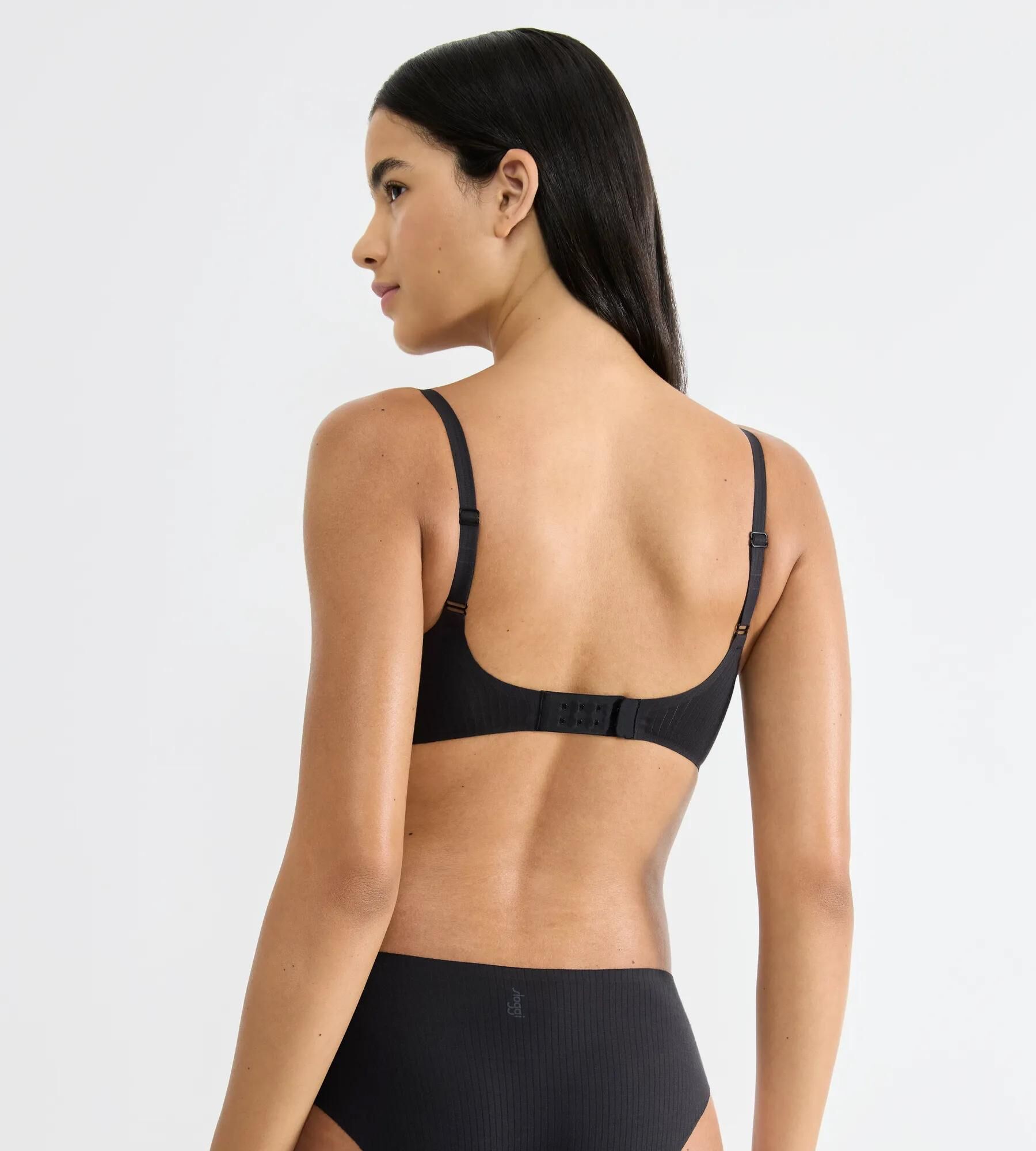 Sloggi Women ZERO Feel Pure THE UP Push Up, bralette, zwart