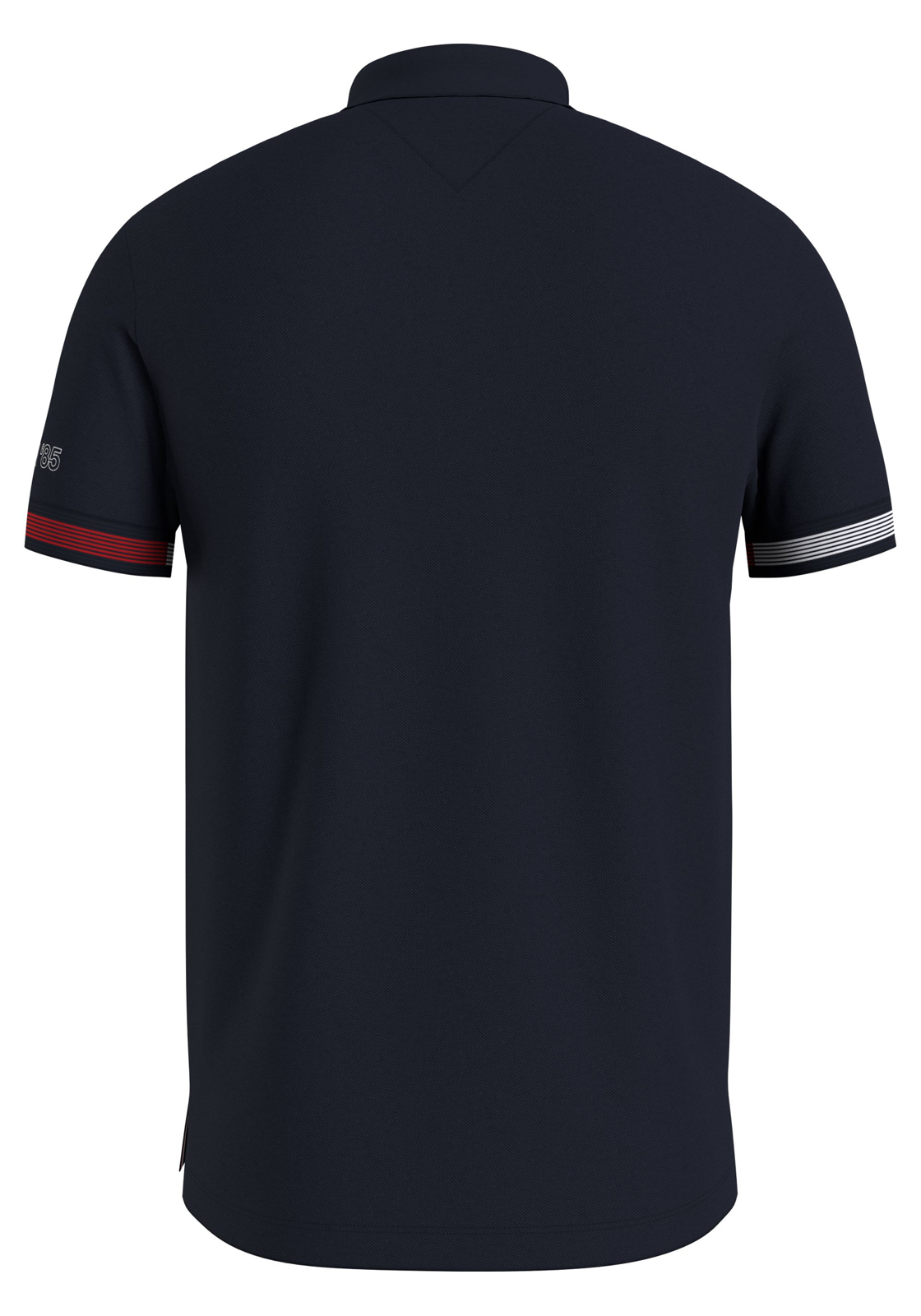 image_3_MW0MW34780DW5_B_C4101wid2000amphei2000ampop_usm1710 Tommy Hilfiger Flag Cuff Slim Polo, heren poloshirt, donkerblauw
