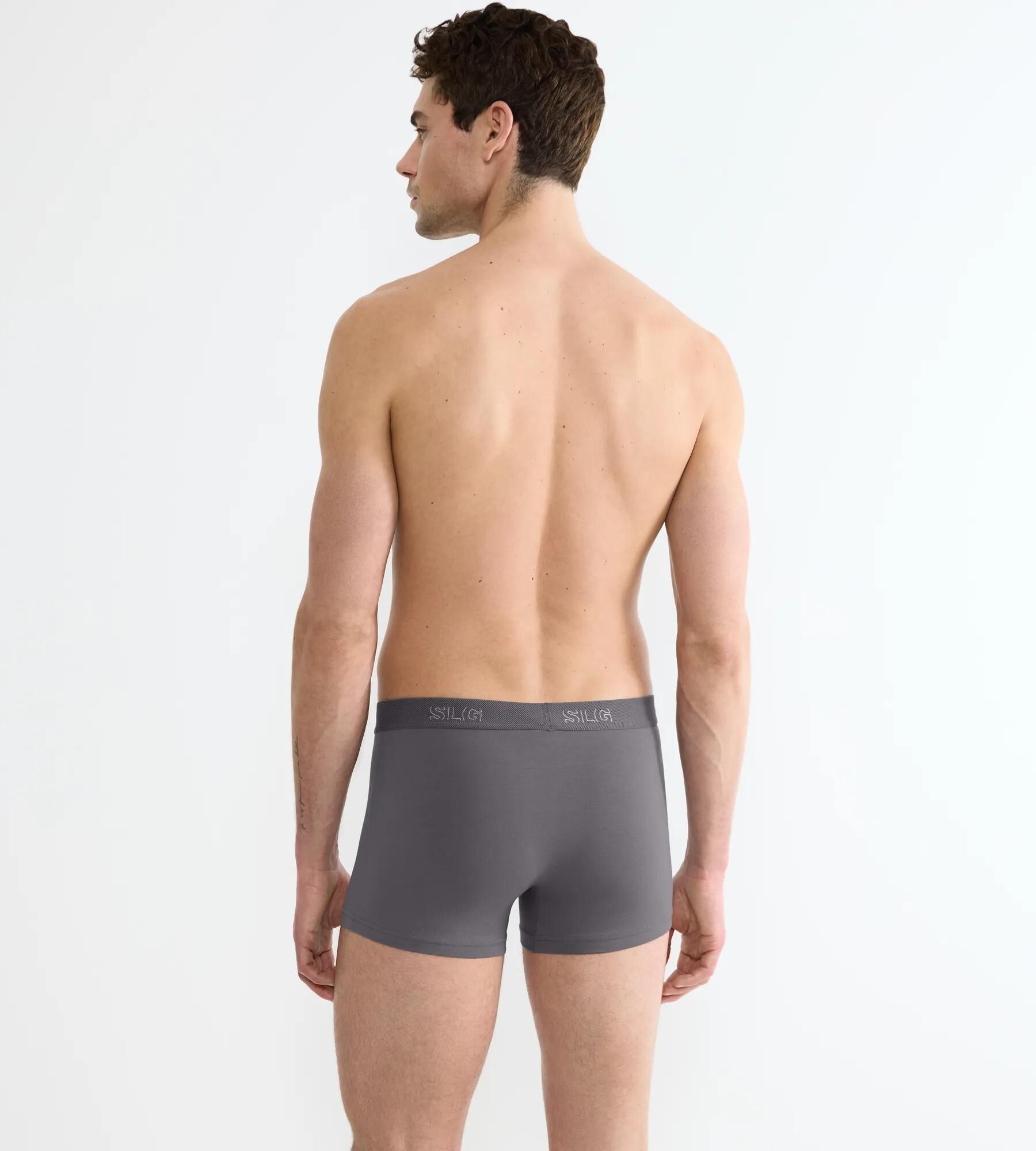 Sloggi Men SLG Base Trunk, heren boxershorts korte pijp (2-pack), middengrijs