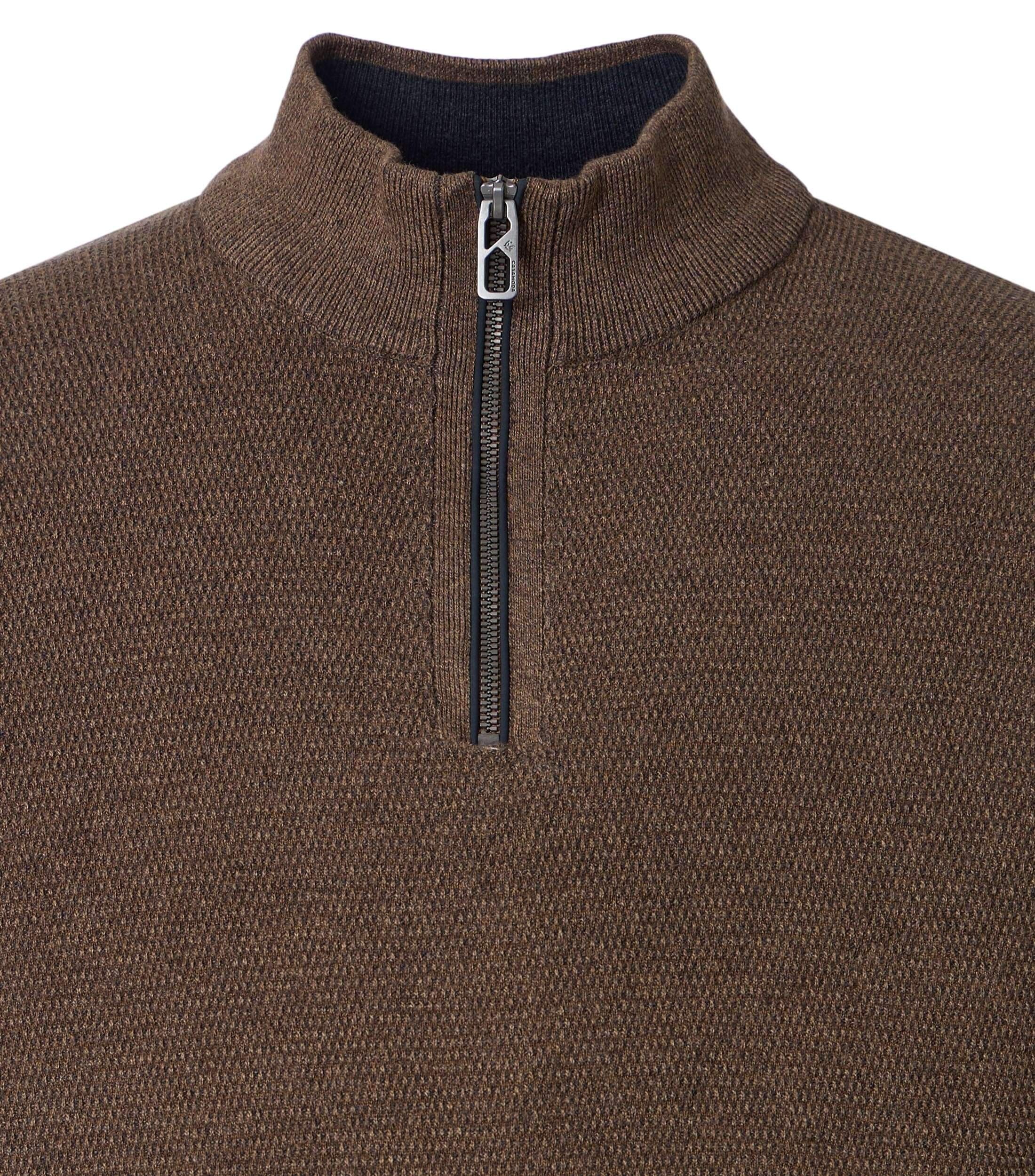 CASA MODA comfort fit schipperstrui, bruin