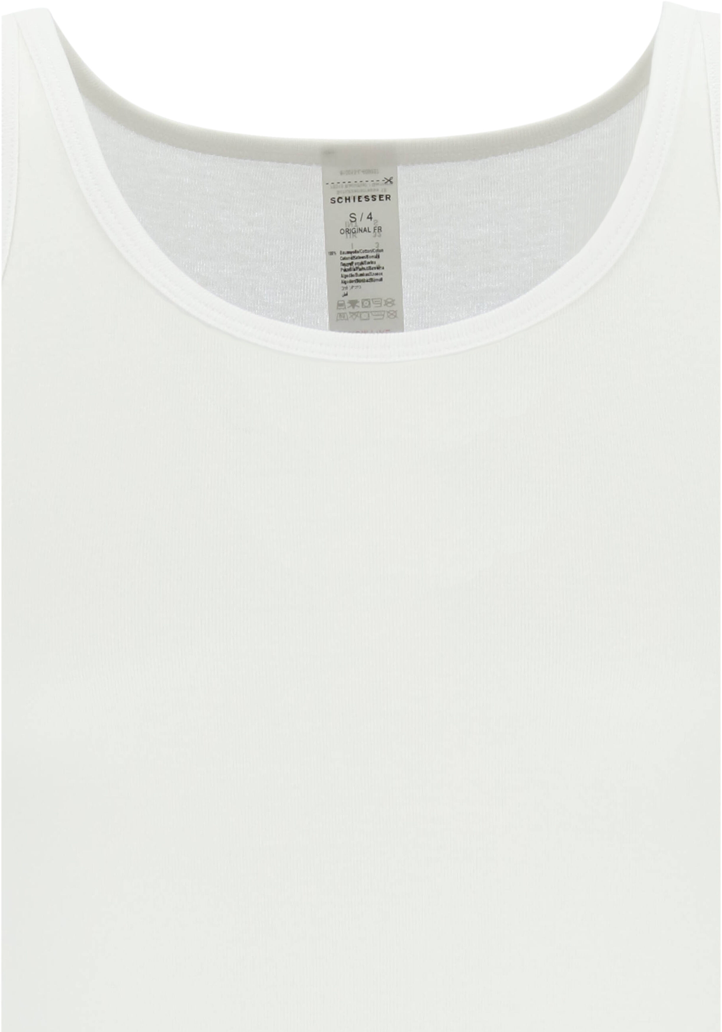 SCHIESSER Original Feinripp singlet (1-pack), wit
