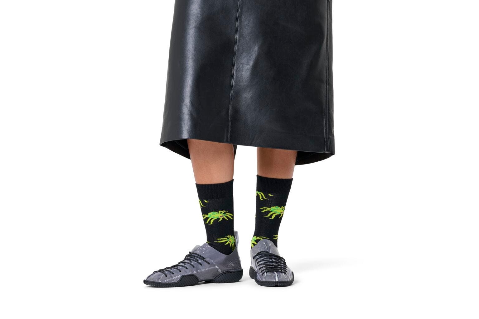 Happy Socks Spider Sock, unisex sokken, zwart